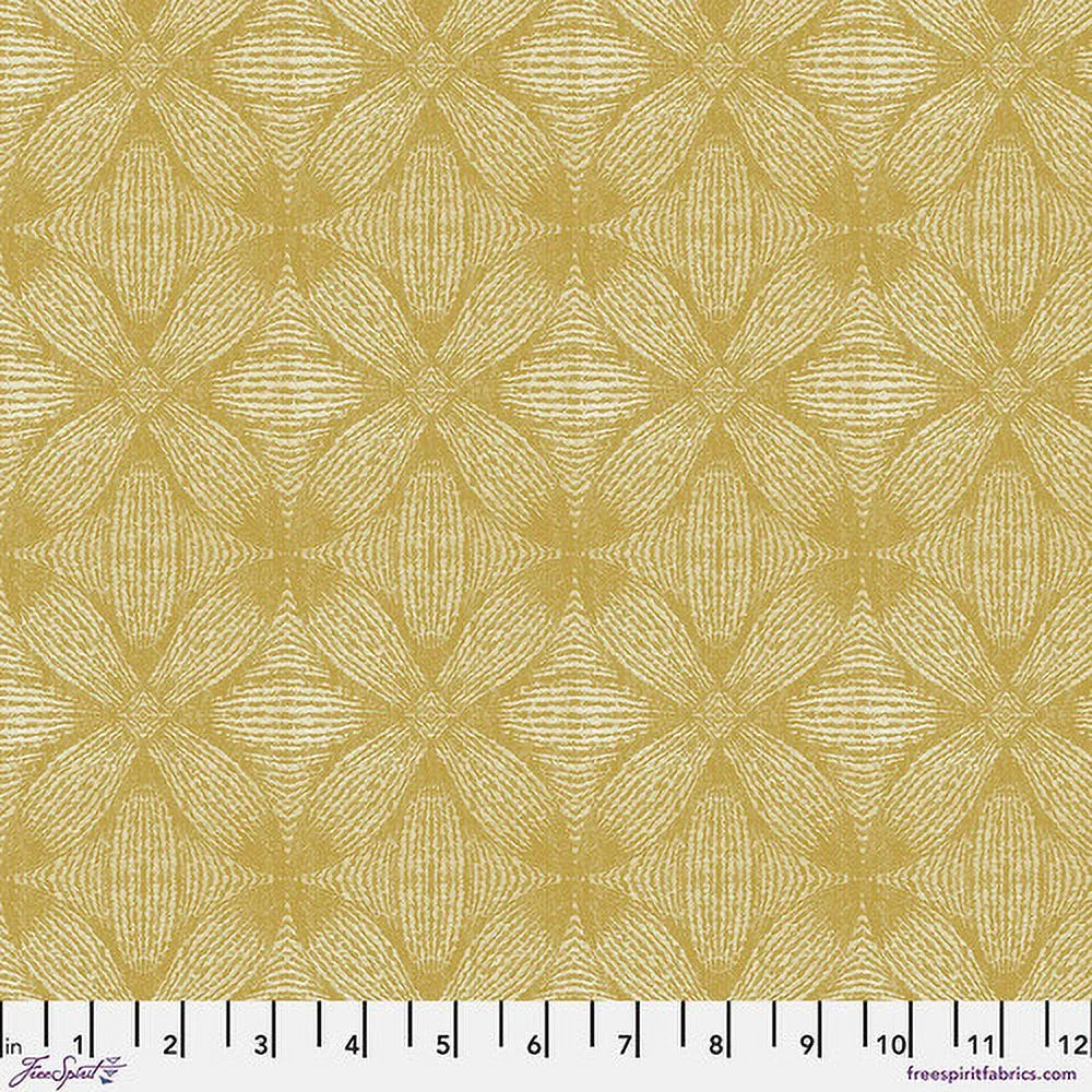 Free Spirit Sanderson Woodland Blooms Sycamore Weave Saffron Fabric By The Yard