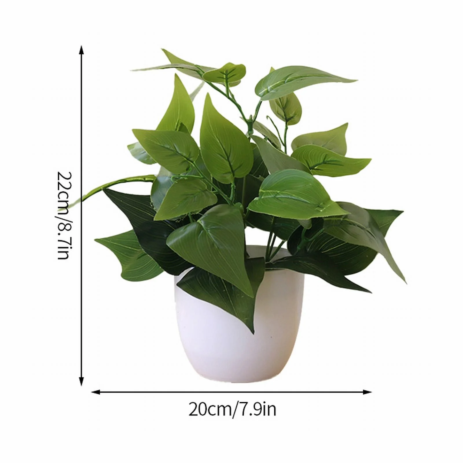 Yeetfub Faux Flowers for Outdoors Faux Plants Potted Artificial Plants In Pot Green Bonsai With White Round Pot For Office Home Kitchen Table Indoor Decor for Wedding Home Faux Flowers Bulk