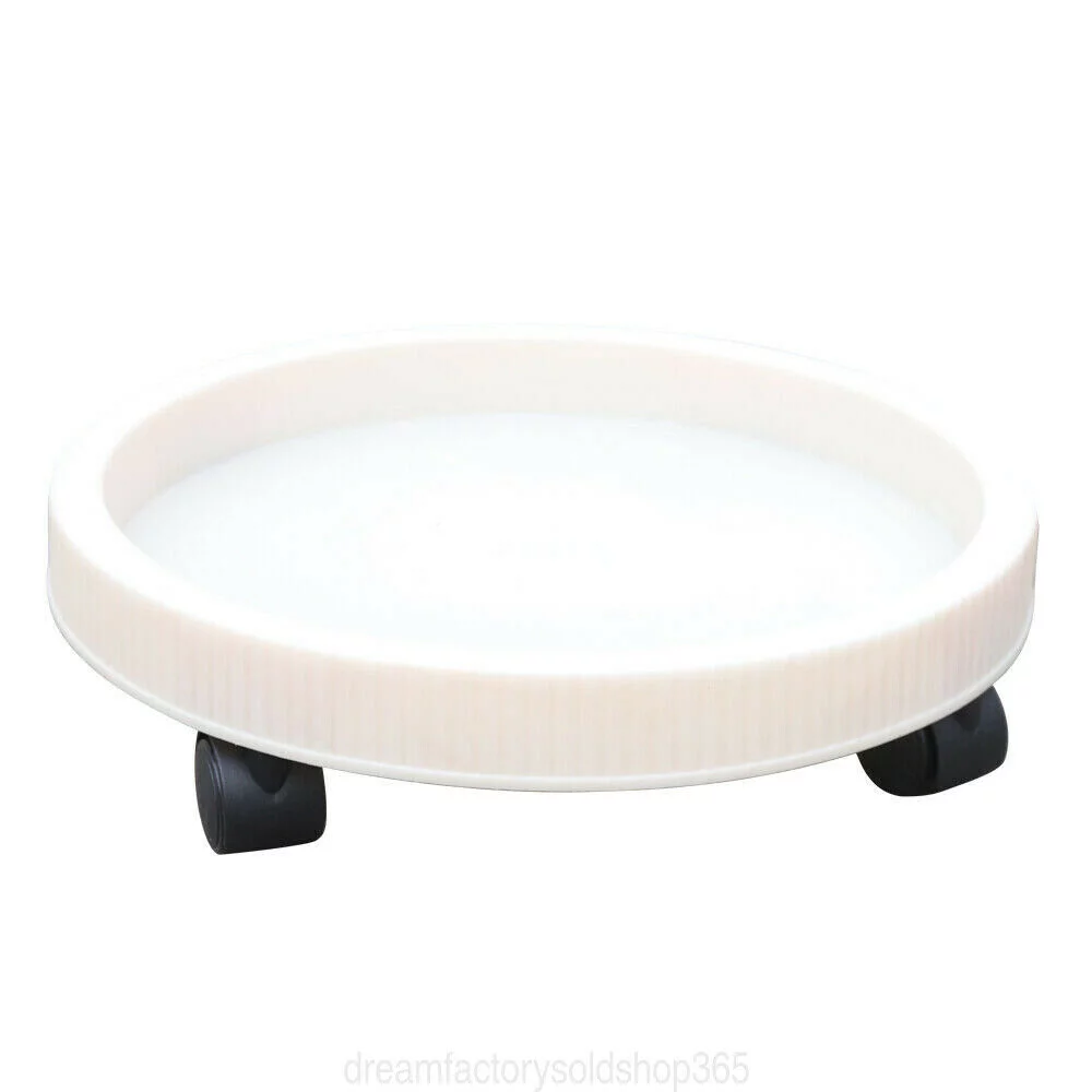 Miumaeov 6 Tier Vertical Garden Tower Plastic Milky Fit Plant Flower Veg Pots Stack