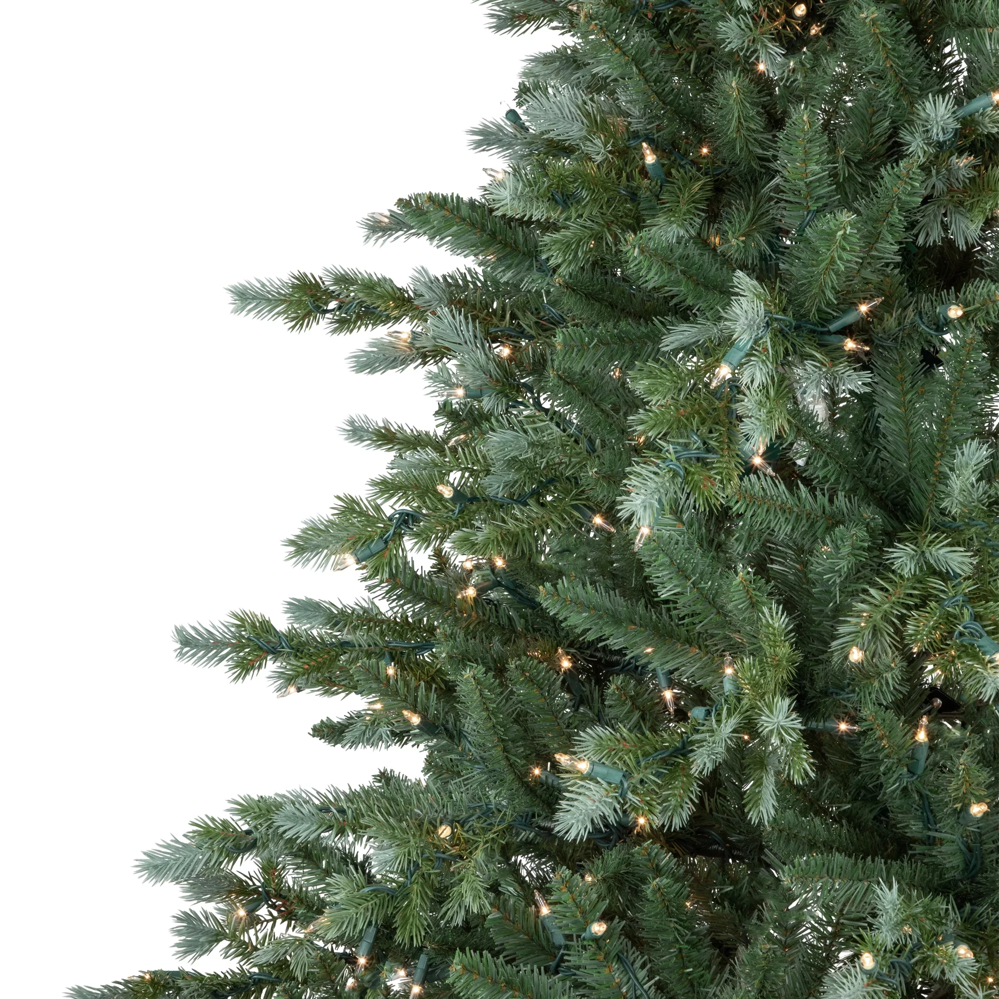 7' Pre-Lit Blue Spruce Artificial Christmas Tree Clear Lights