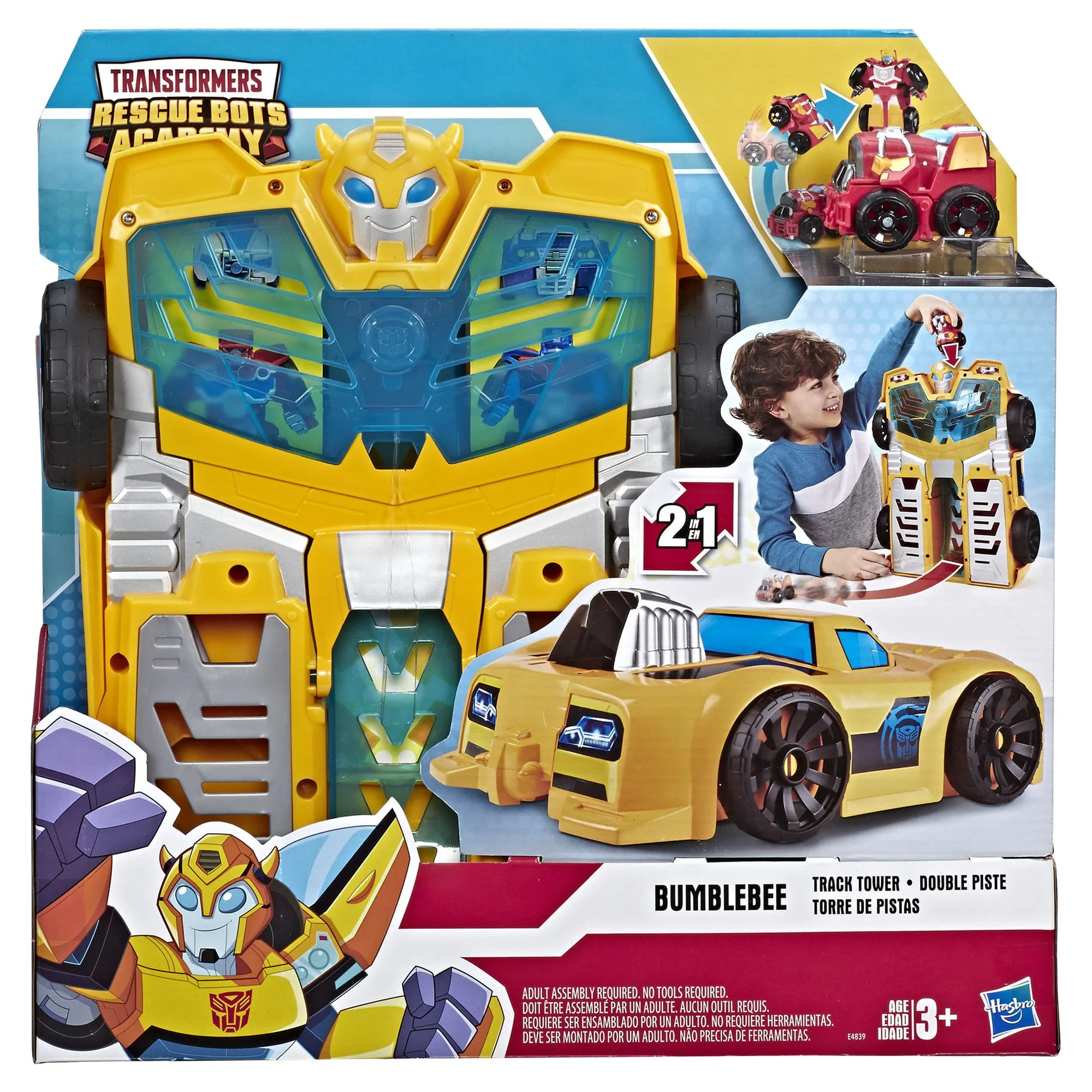 Transformers Rescue Bots Academy Bumblebee Track Tower 14-Inch Playset