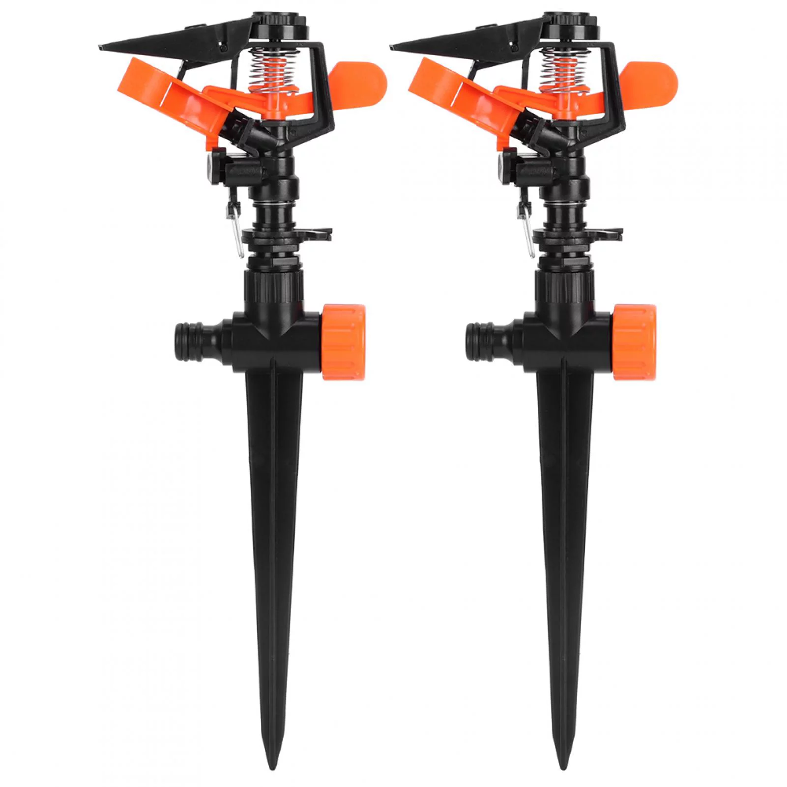 Irrigation Sprinkler 2Set Automatic Irrigation Sprinkler Watering Sprayer Nozzle for Garden Lawn Farmland