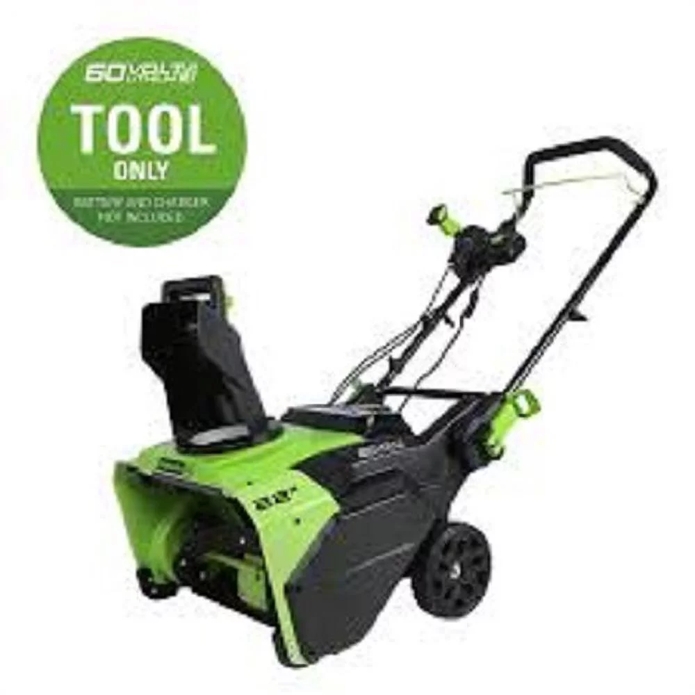 Greenworks SN60L02 Pro 60-Volt 22-in Single-stage Cordless Electric Snow Blower