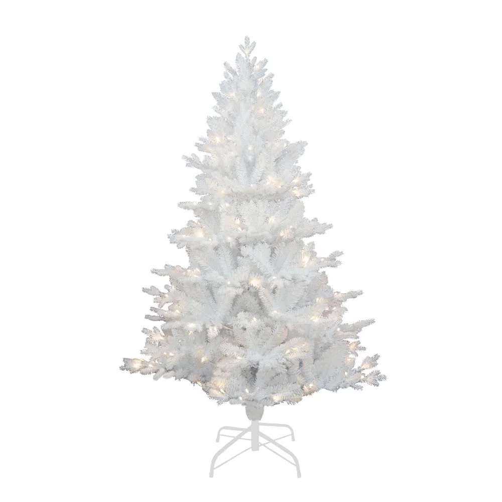 Kurt Adler 5-Foot Pre-Lit Warm White LED Jackson White Pine Tree