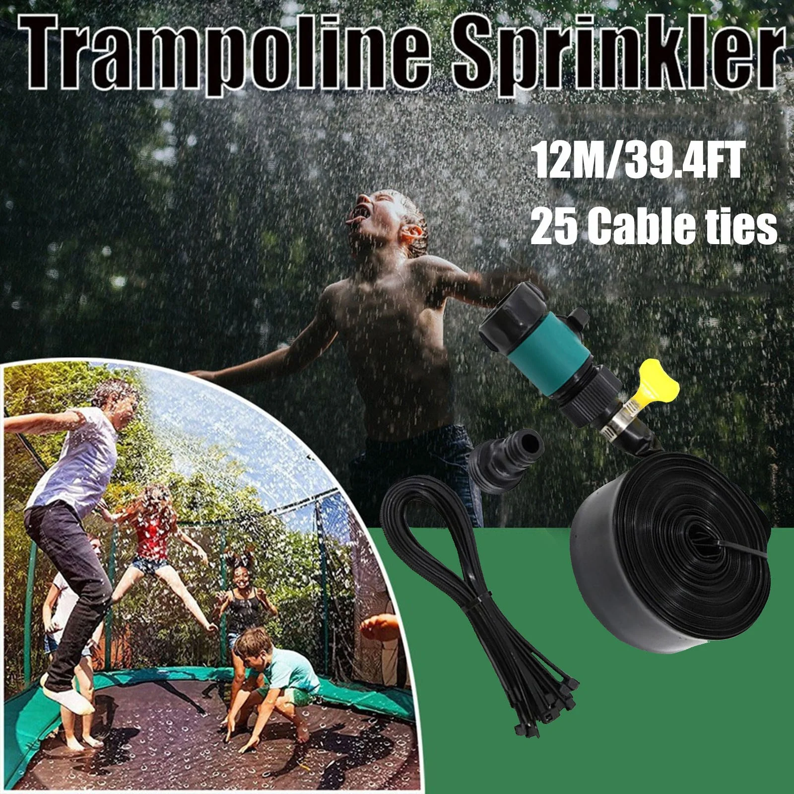 Sprinkler Outdoor Summer Toys For Kids Outside Trampoline Sprinklers Garden Sprinklers Outdoor Trampoline Backyard Water Park Center Fun Summer Outdoor Water Toys