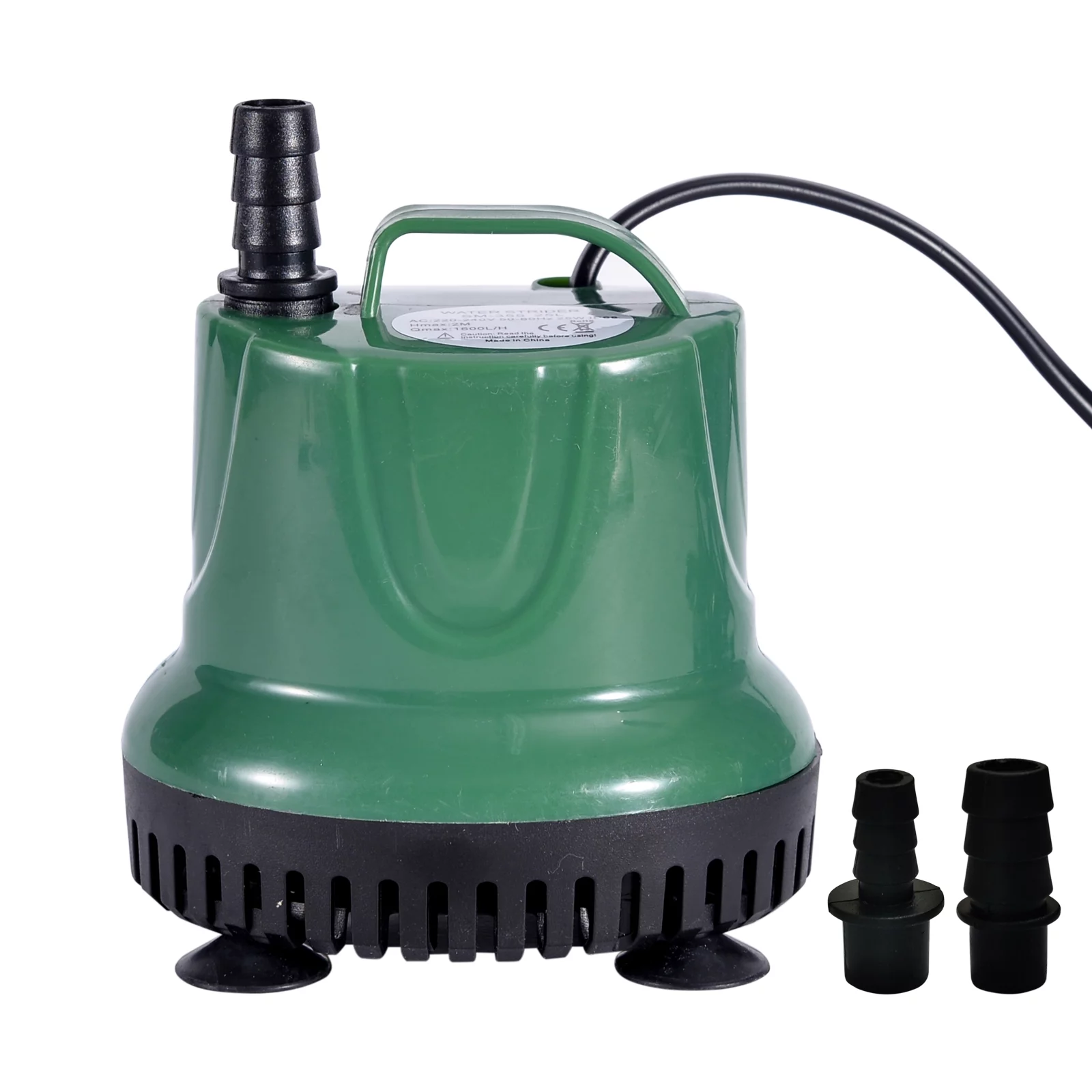 5W 350LH Submersible Pump Fountain Pump with Power Cord Ultra Quiet Waterproof Pump for Aquarium Fish Tank Pond Gardens Hydroponic Systems with Nozzles