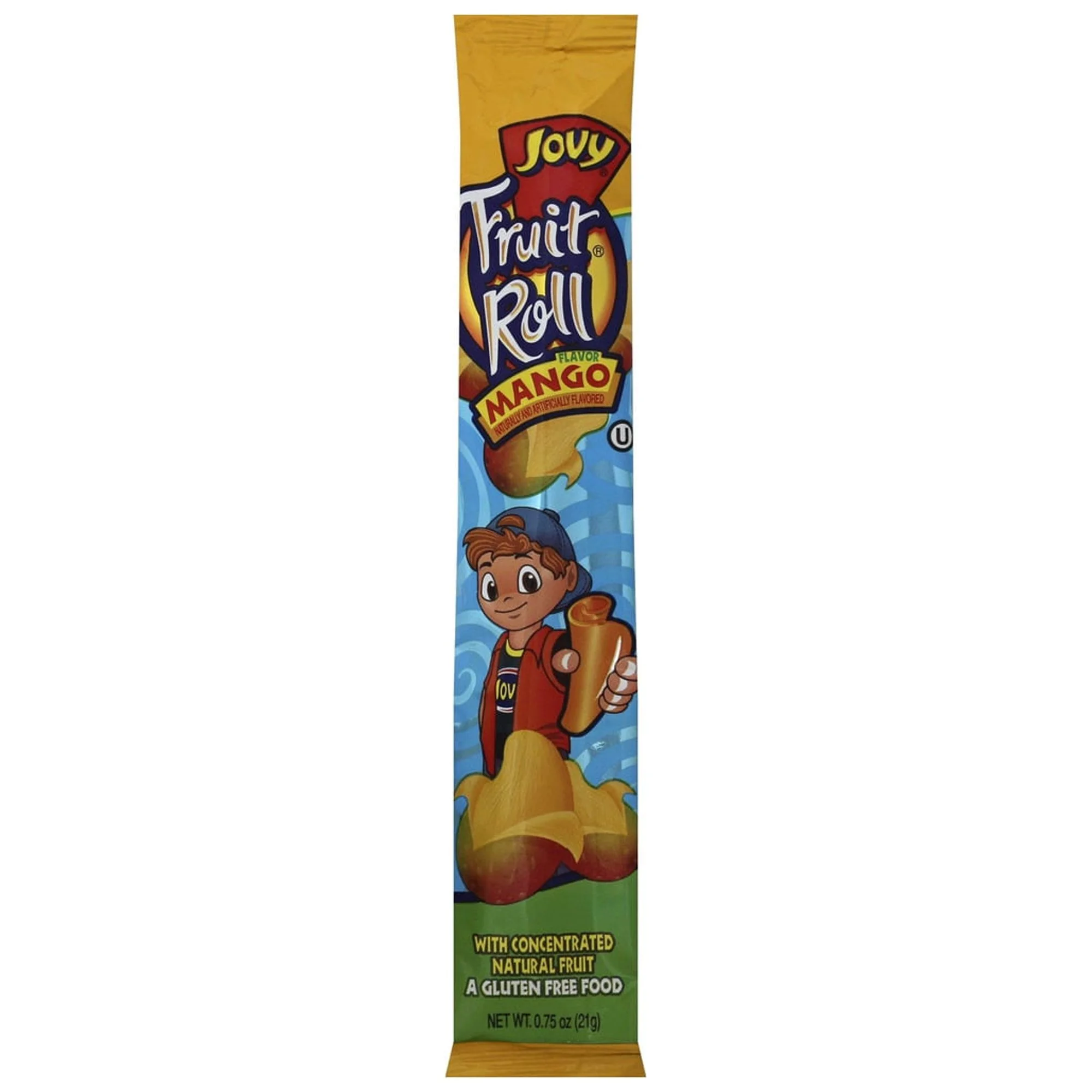 0.75oz Jovy Fruit Roll Snack, Mango (Pack of 10)
