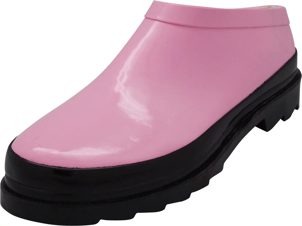 NORTY Womens Waterproof Rubber Garden Clog Adult Female Rain Boots Pink 9