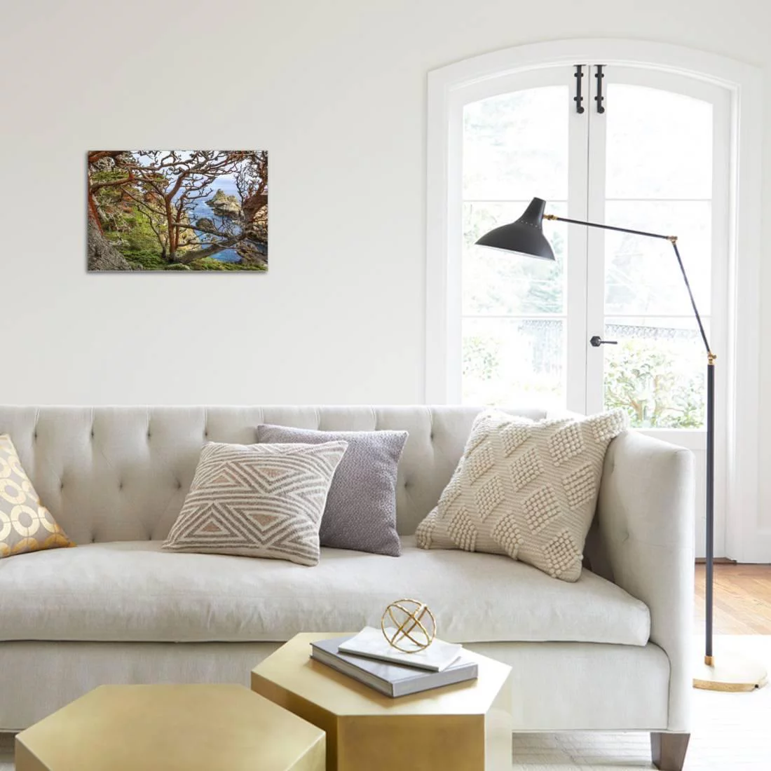 The Abstract And Twisted Lines Of Cypress Branches In Point Lobos State Reserve Near Monterey, CA, Stretched Canvas Wall Art by Jay Goodrich Sold by Art.Com