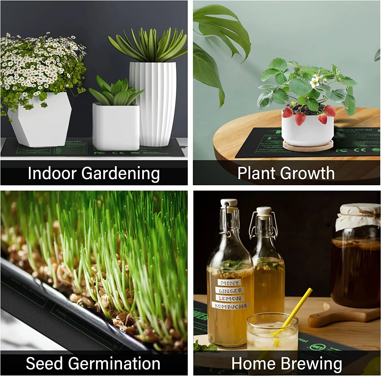 iPower Seedling Heat Mat for Plants W/Digital Temperature Controller, 20