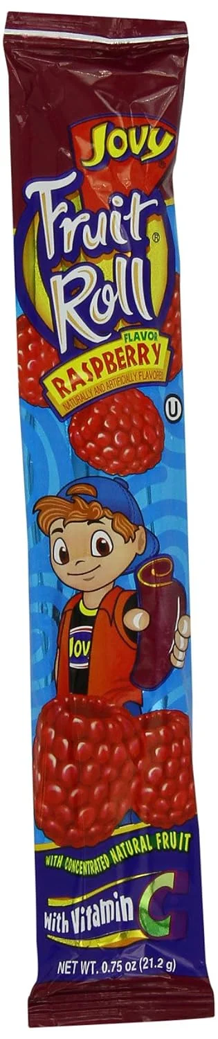 Fruit Roll, Raspberry, 0.75 Ounce (Pack of 48)