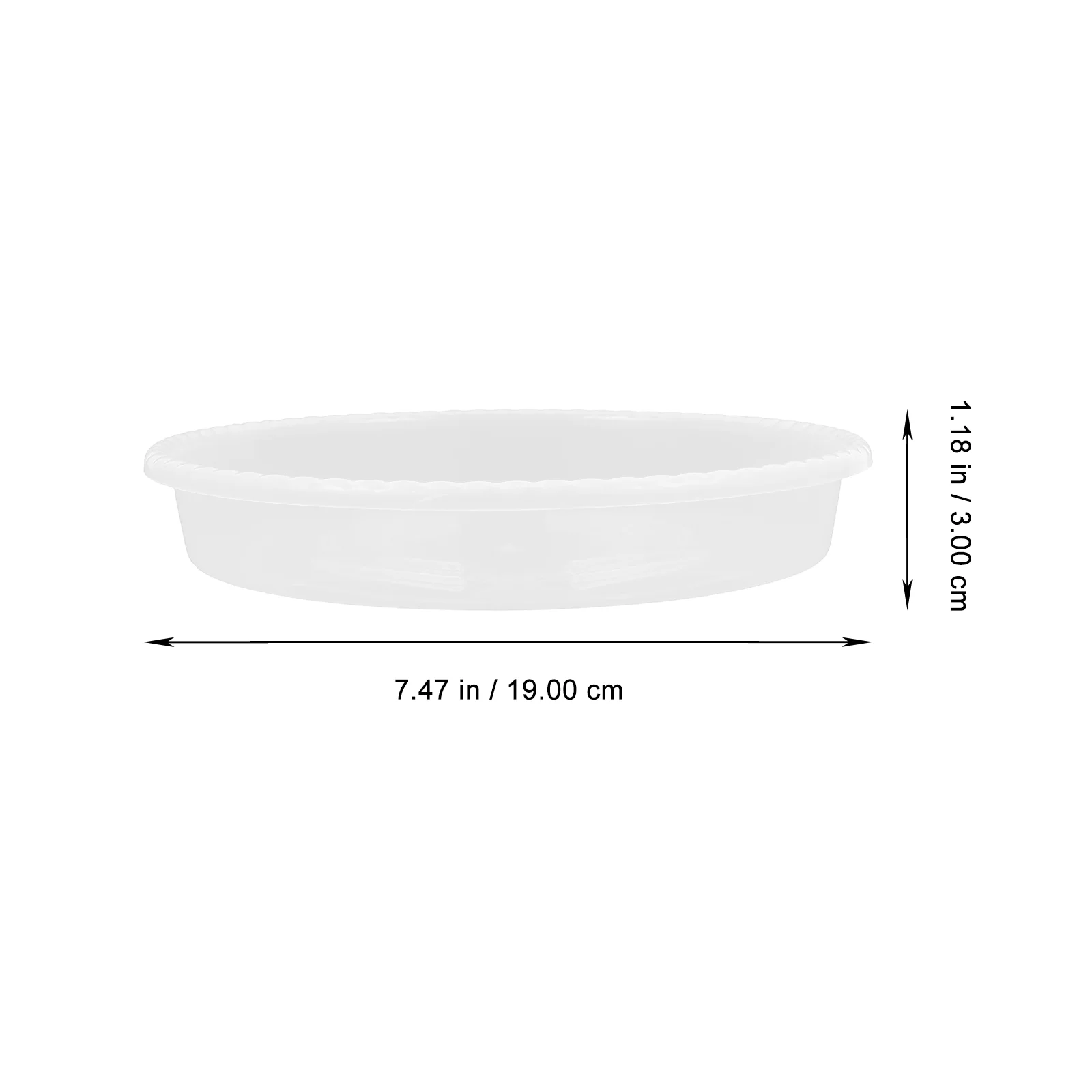 Plant 30 Pcs Flowerpot Trays Gardening Water Holder Square Container Base Plastic