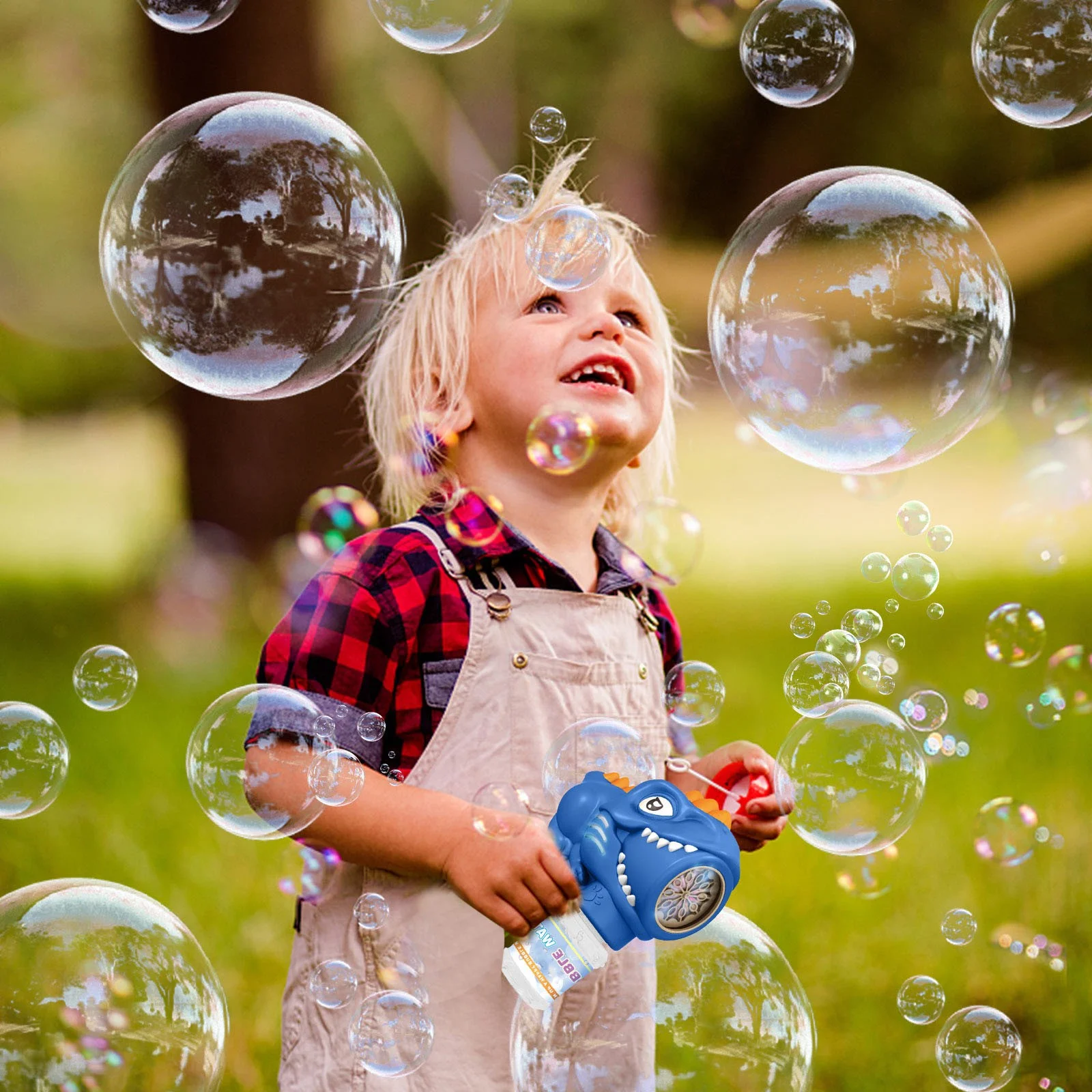 Leaf Blower for Kids Battery And Charger Bubble Electric Boy Foam Wedding 10 Foam Hole Electric Bubble Girl Dinosaur Toy Foam Machine Adult No Dripping LED Lights Glow Children's Birthday Gift