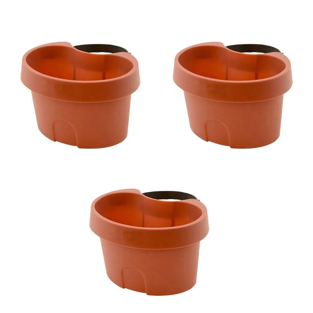 Gongxipen 3Pcs Wall-mounted Plant Pot Useful Flower Holder Practical Hanging Planter