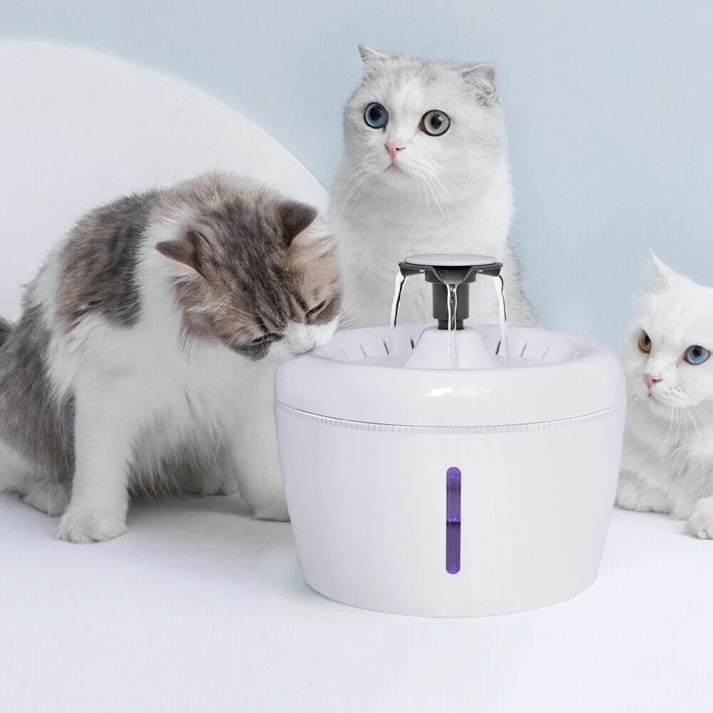 2.5L Automatic Pet Cat Water Drinking Fountain Electric Cat Water Bowl Dispenser