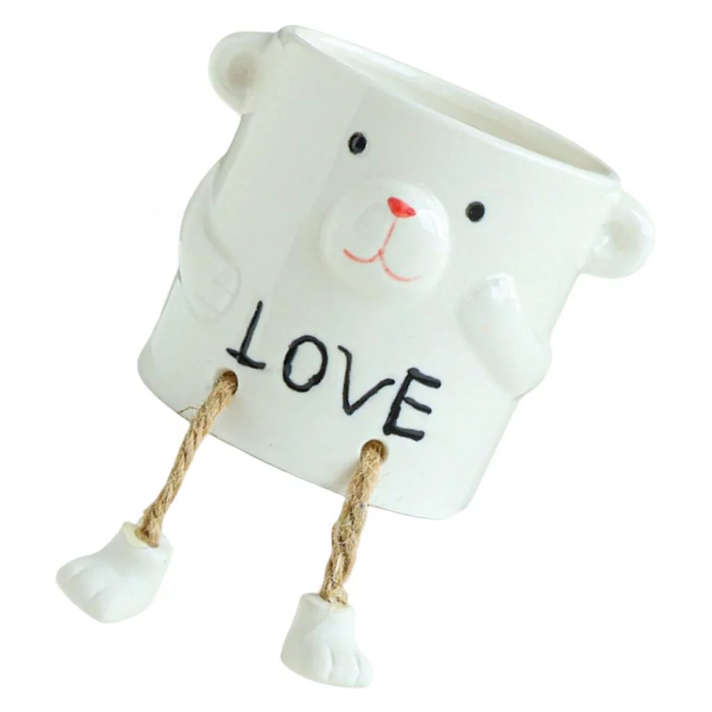 Modern Cylinder Flower Pot Round Pot Planter for House Indoor Plants Desktop Style C