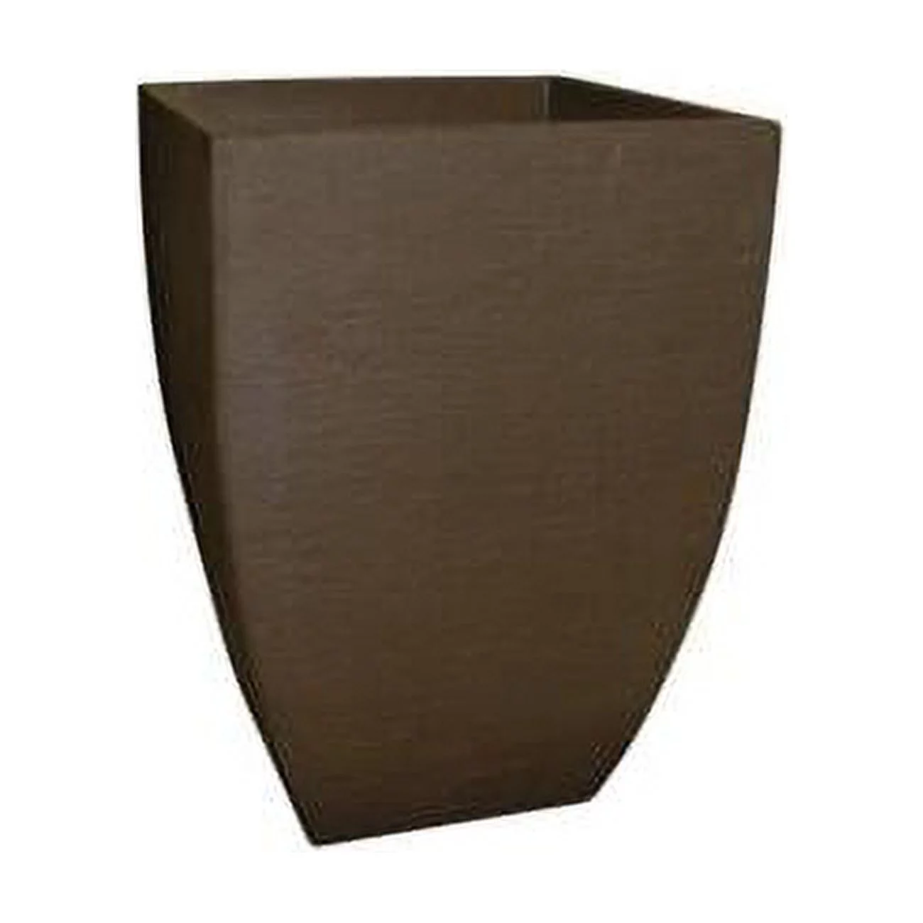 Modern Square Planter - Coffee