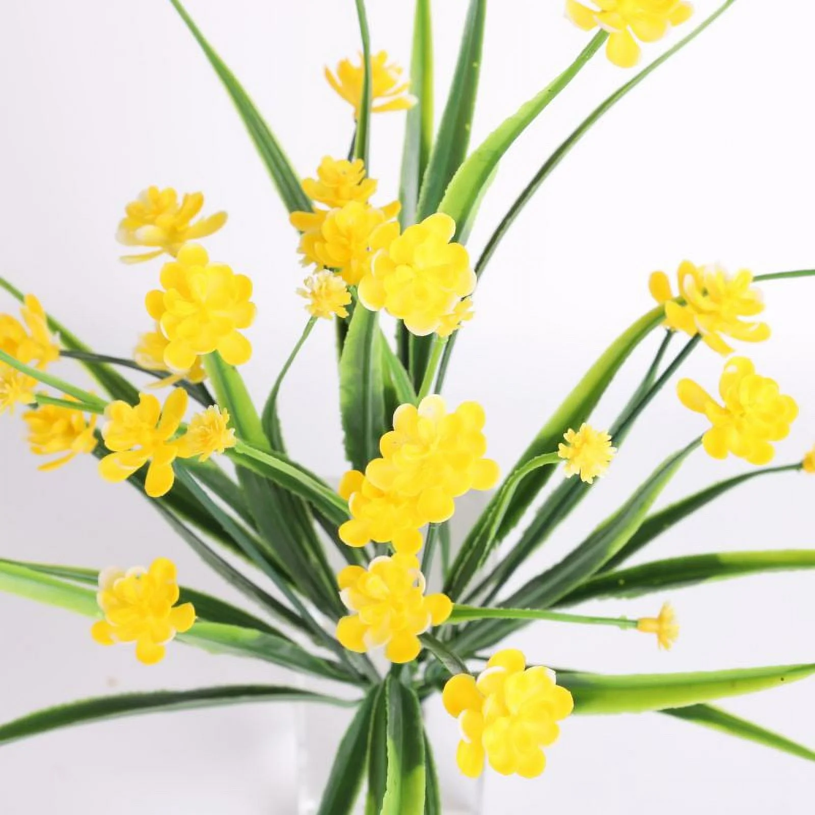 4Pcs Artificial Butterfly Orchid Flower Branch Fake Flower Plant for Home Wedding Holiday Decoration