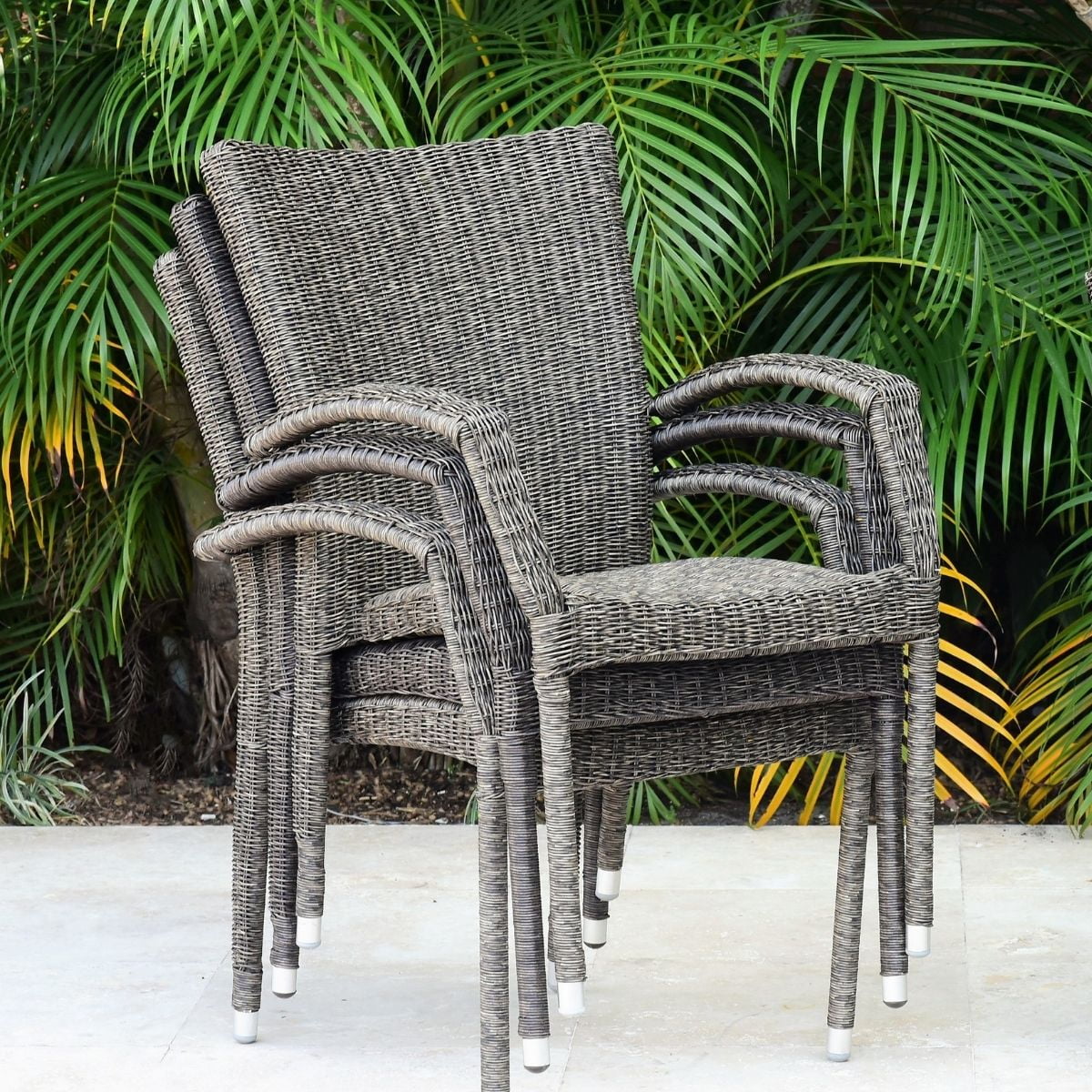 Amazonia Tranquil 7-Piece Teak Wood 100% FSC Patio Dining Set