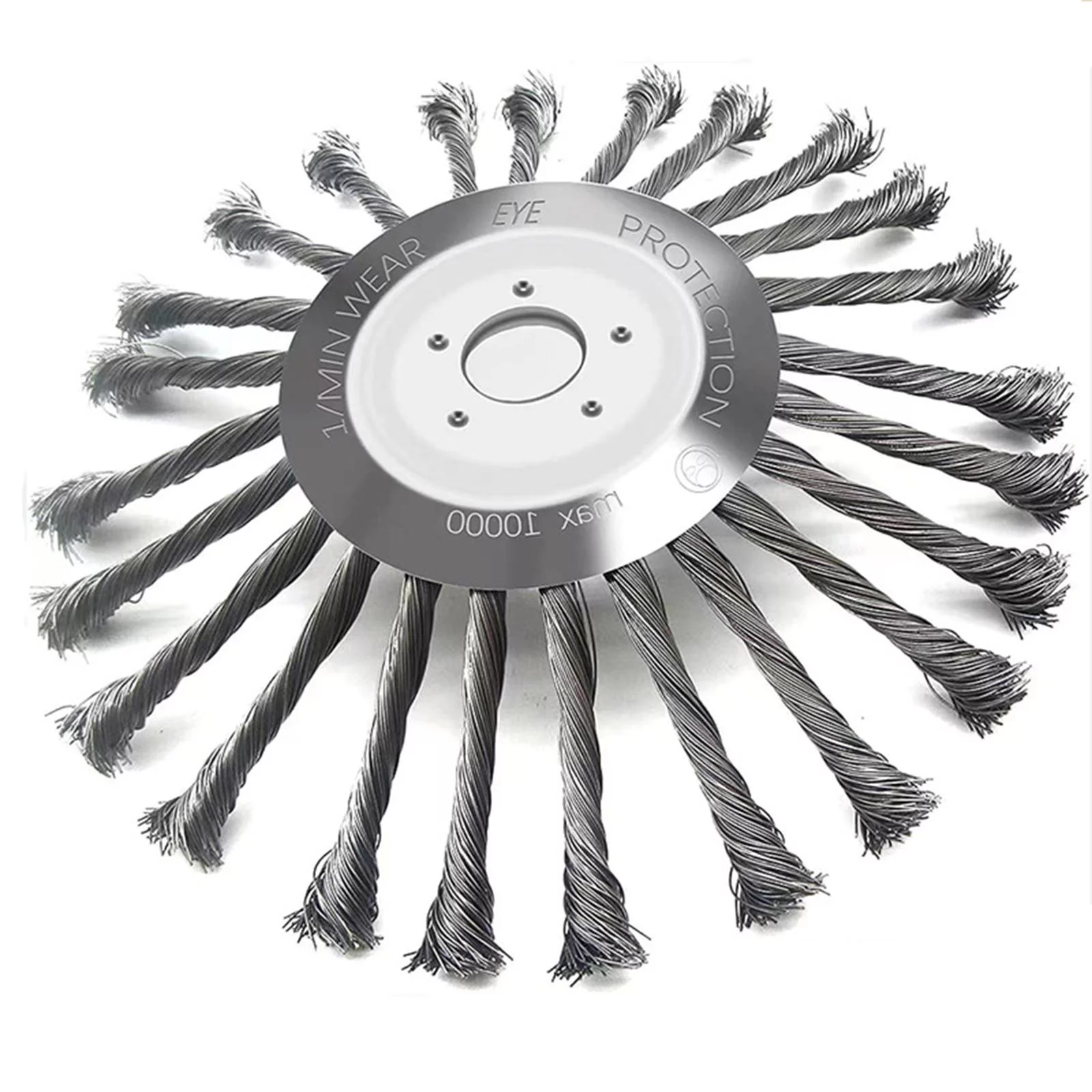 Rotary weeds Brush Joint, Grass Rust Removal, Garden Power Tools, Steel Wire Brush Cutter Strimmer Head 6inch