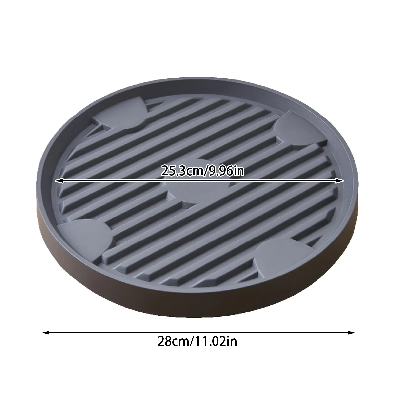 Valentines Day Gifts Plastic Mobile Flower Pot Tray Self Absorbent Universal Wheel Balcony Breathable Moving Wheel Tray Indoor Outdoor Home Decor & Gifts