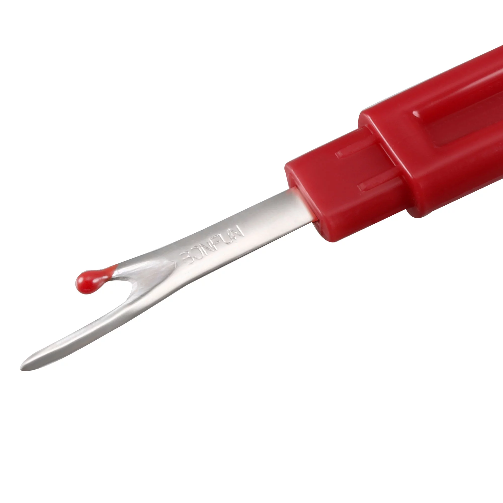 Uxcell 0.2cm Handle Sewing Stitch Thread Seam Ripper Cutter Tool Plastic Red