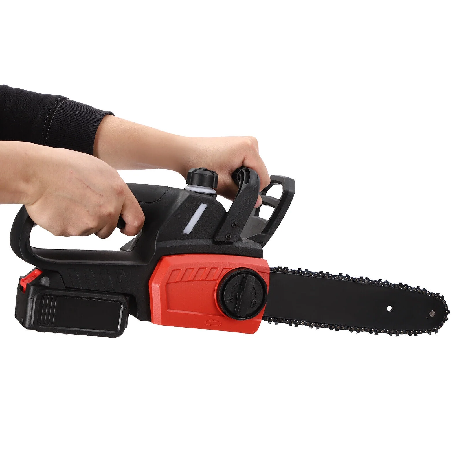 10＂Mini Handheld Electric Chainsaw Cordless Chain Saw Wood Cutter Rechargeable Chainsaw