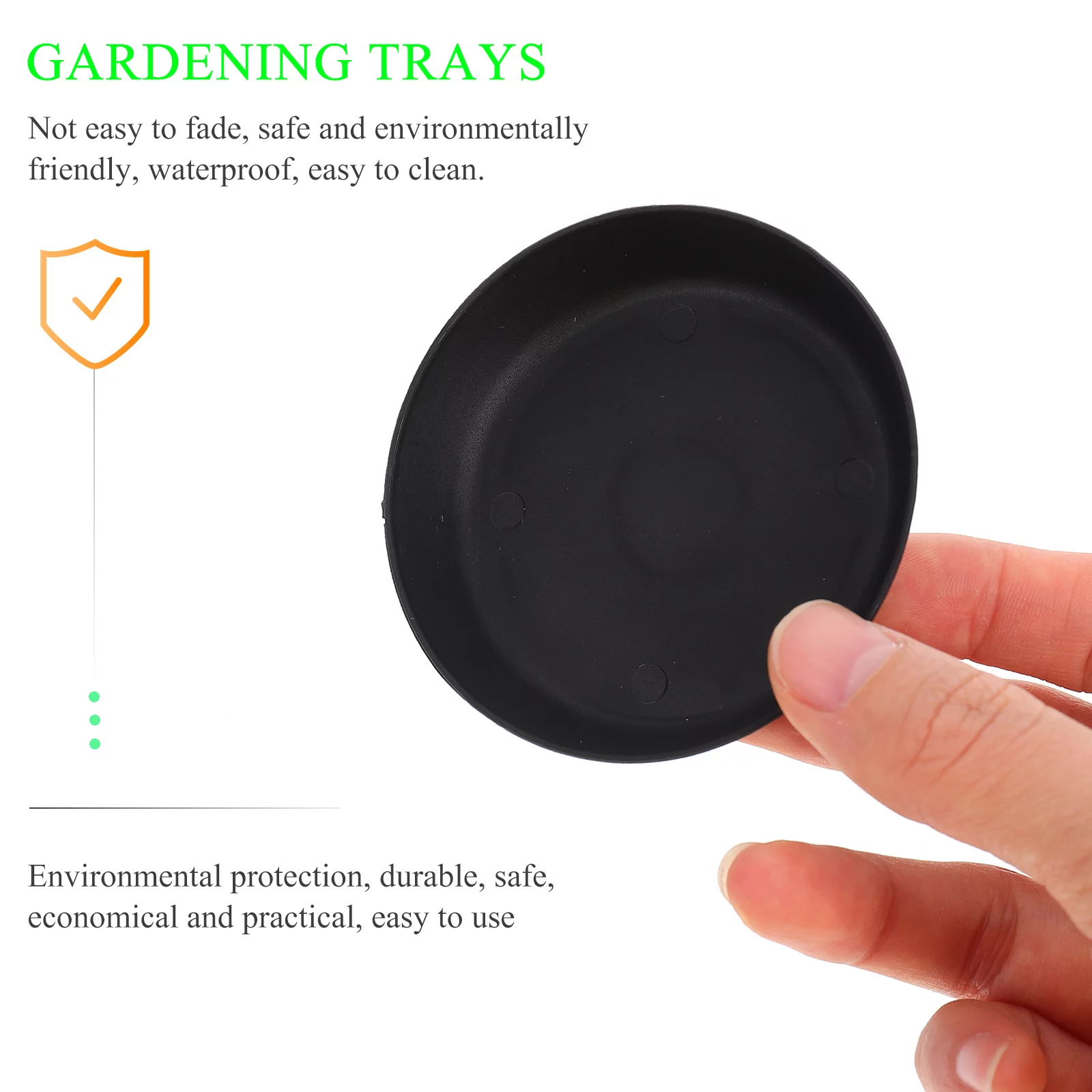 Gongxipen 30Pcs Plant Pot Base Tray Flowerpot Water Tray Home Plant Pot Round Tray