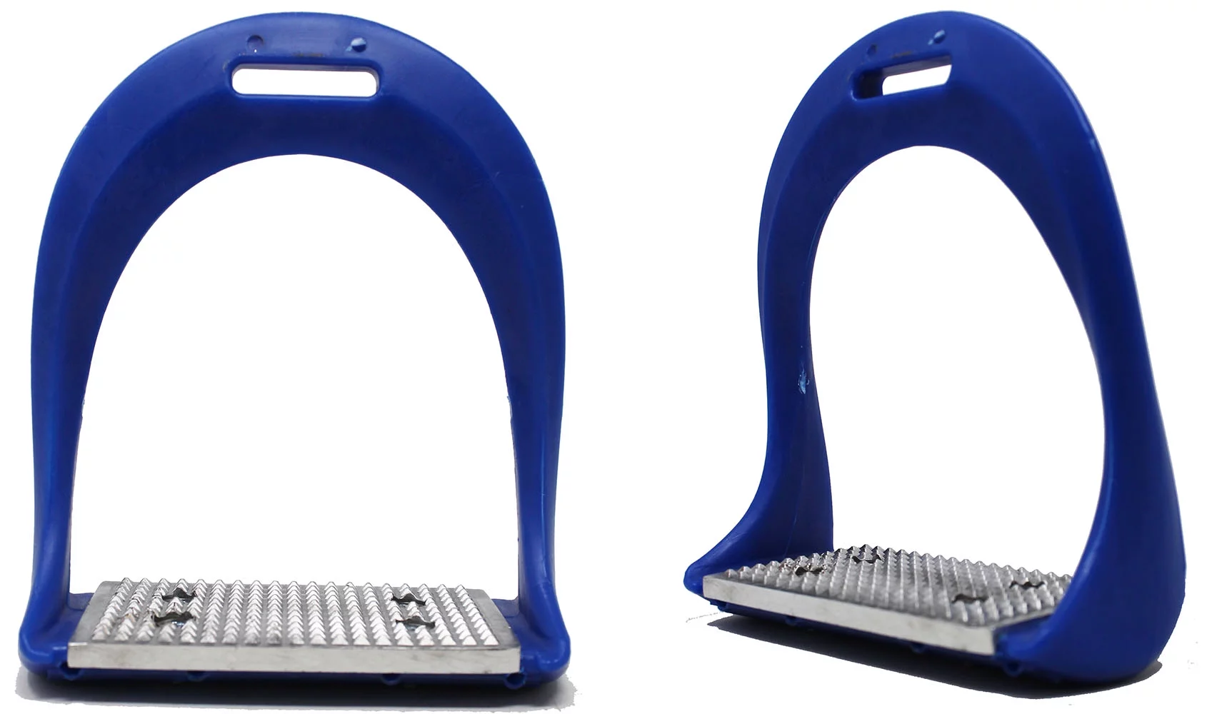 Horse Saddle English Riding Light Weight Composite Stirrups Blue 51138RB