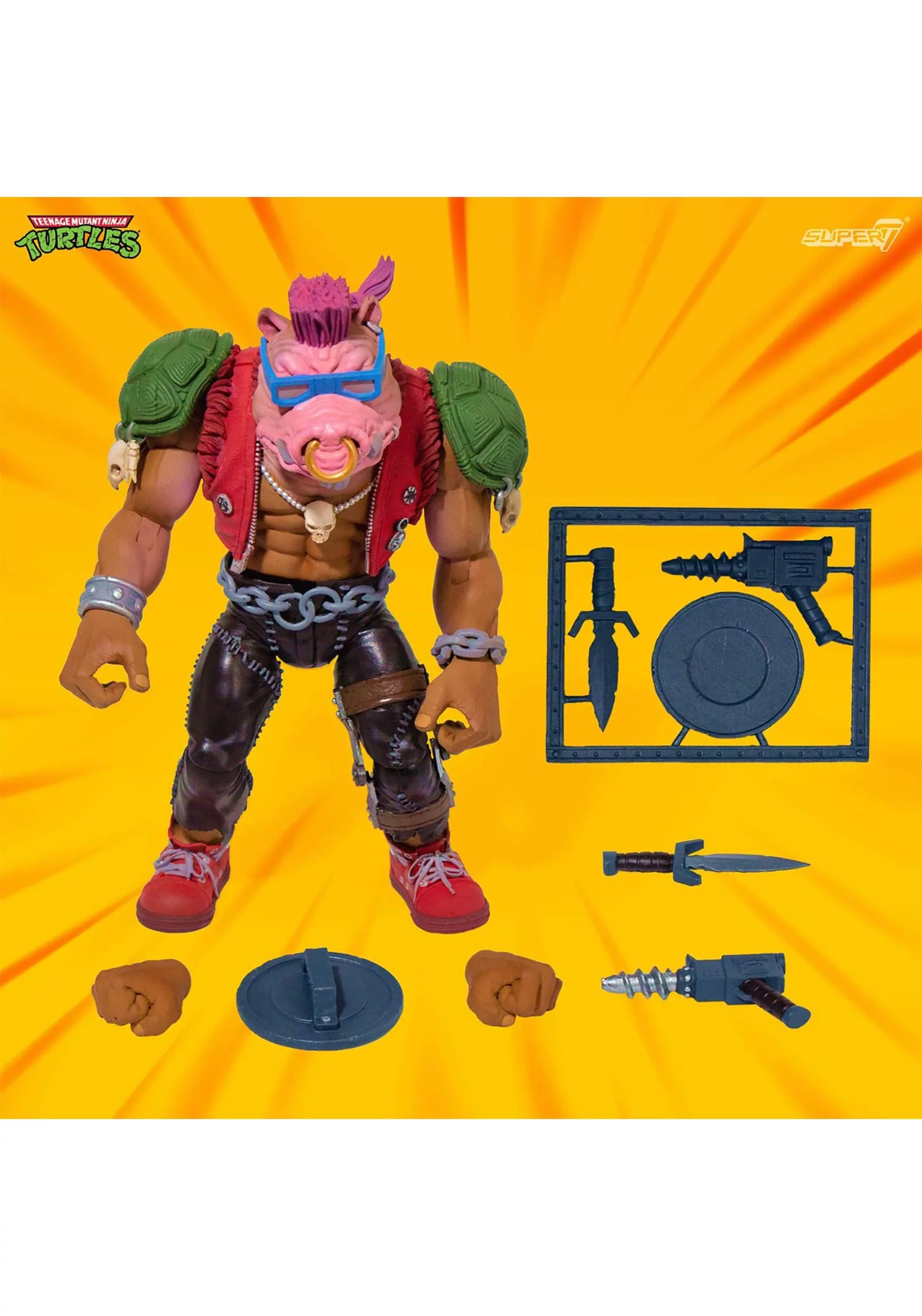 Bebop Teenage Mutant Ninja Turtles Super7 Ultimates Action Figure