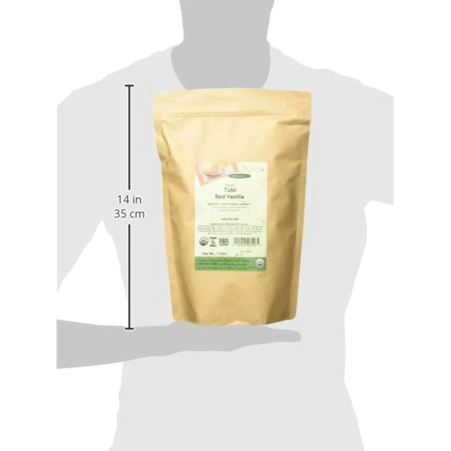 Davidsons Tea Bulk Bag, Organic Tulsi Red Vanilla, 16 Ounce