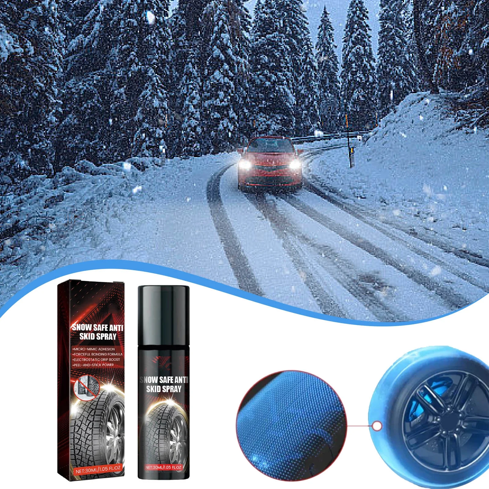 VARDIENK My Orders Placed Recently By Me Car Tire Anti Slip Spray Winter Snowmobile Tire And Anti Slip Agent 30ml