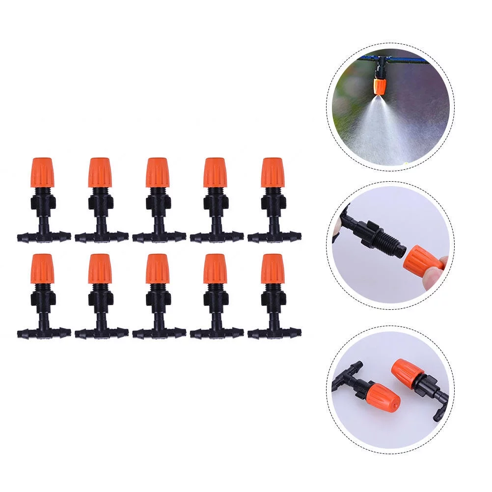 Guichaokj 20pcs Micro Spray Adjustable Flow Irrigation Dripper Garden Sprinkler Nozzle