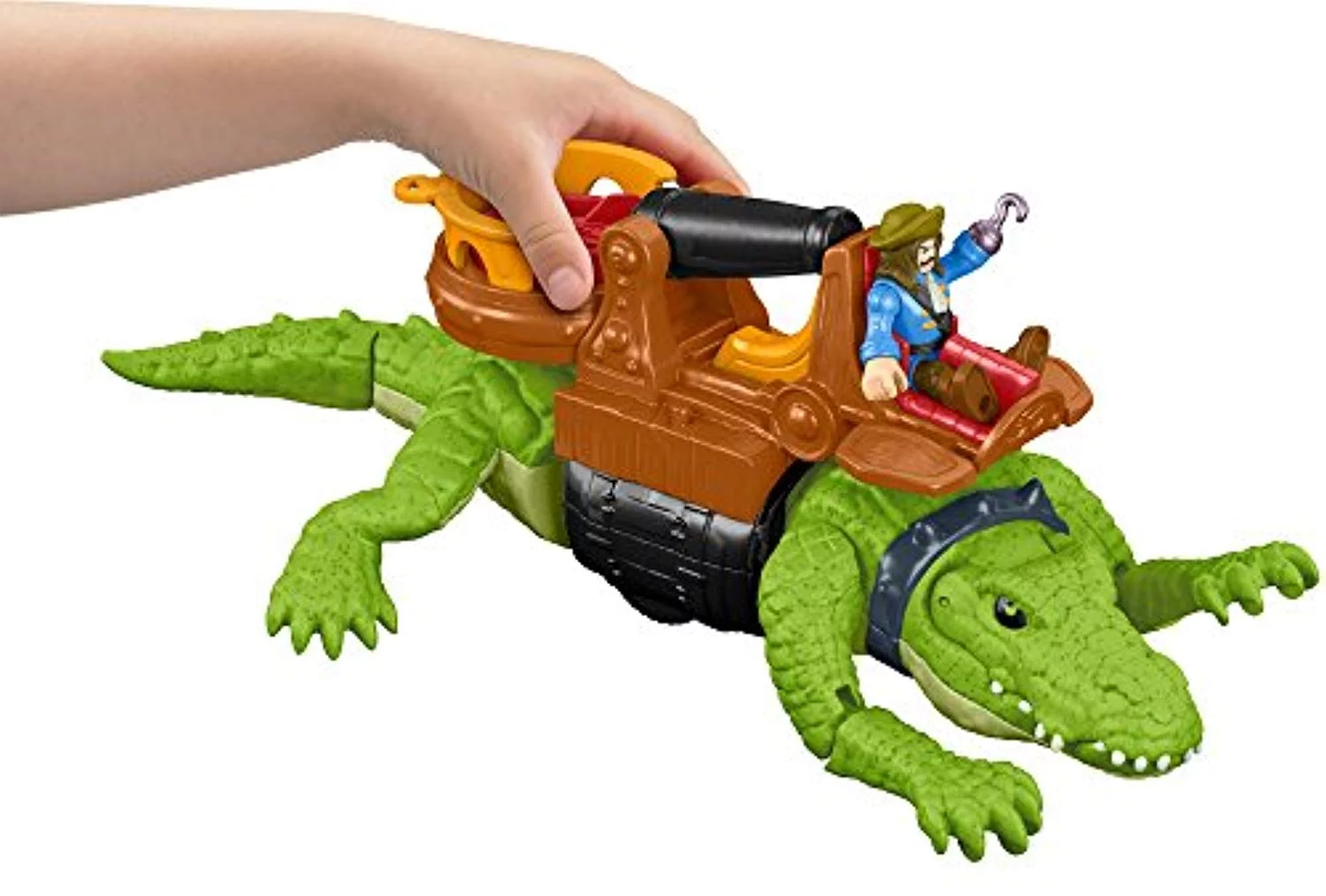 DHH63 Fisher-Price Imaginext Walking Croc & Pirate Hook