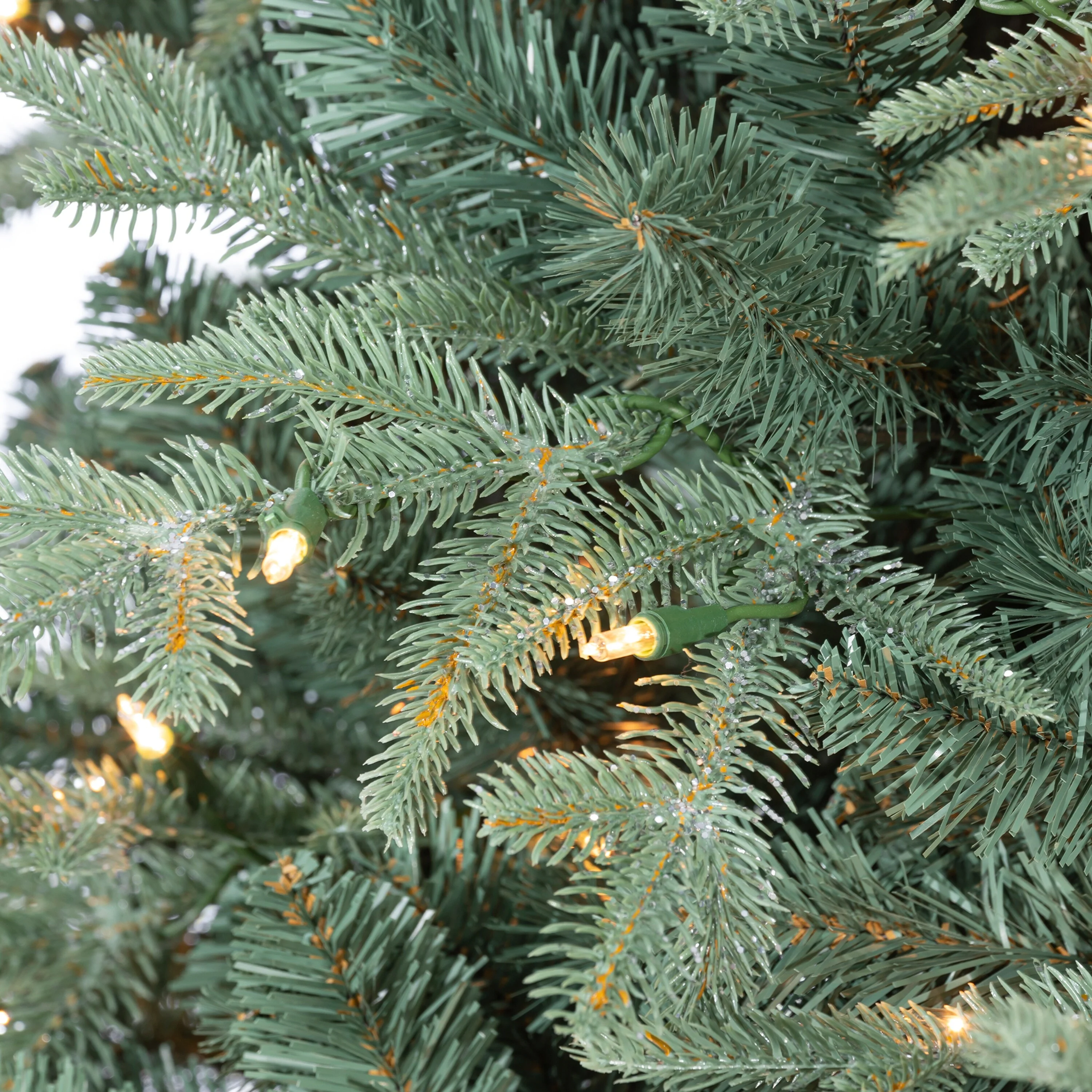Sterling 6.5 Foot Natural Cut Blue Spruce with 300 Warm White LED lights - N/A