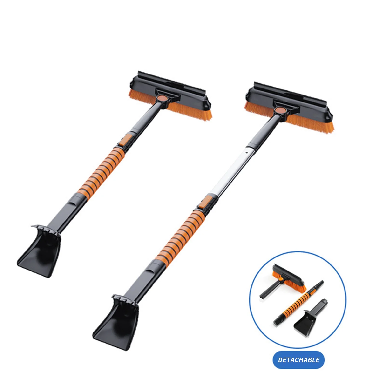 Pristin Hand tools shovel,Snow Handle 180° Snow Brush Snow Handle 180° Brush 180° Brush Head Brush Head Easy Car Scalable Snow Scalable Snow Brush Ice Scrapers Hand Tools Head Easy Install ERYUE3in1