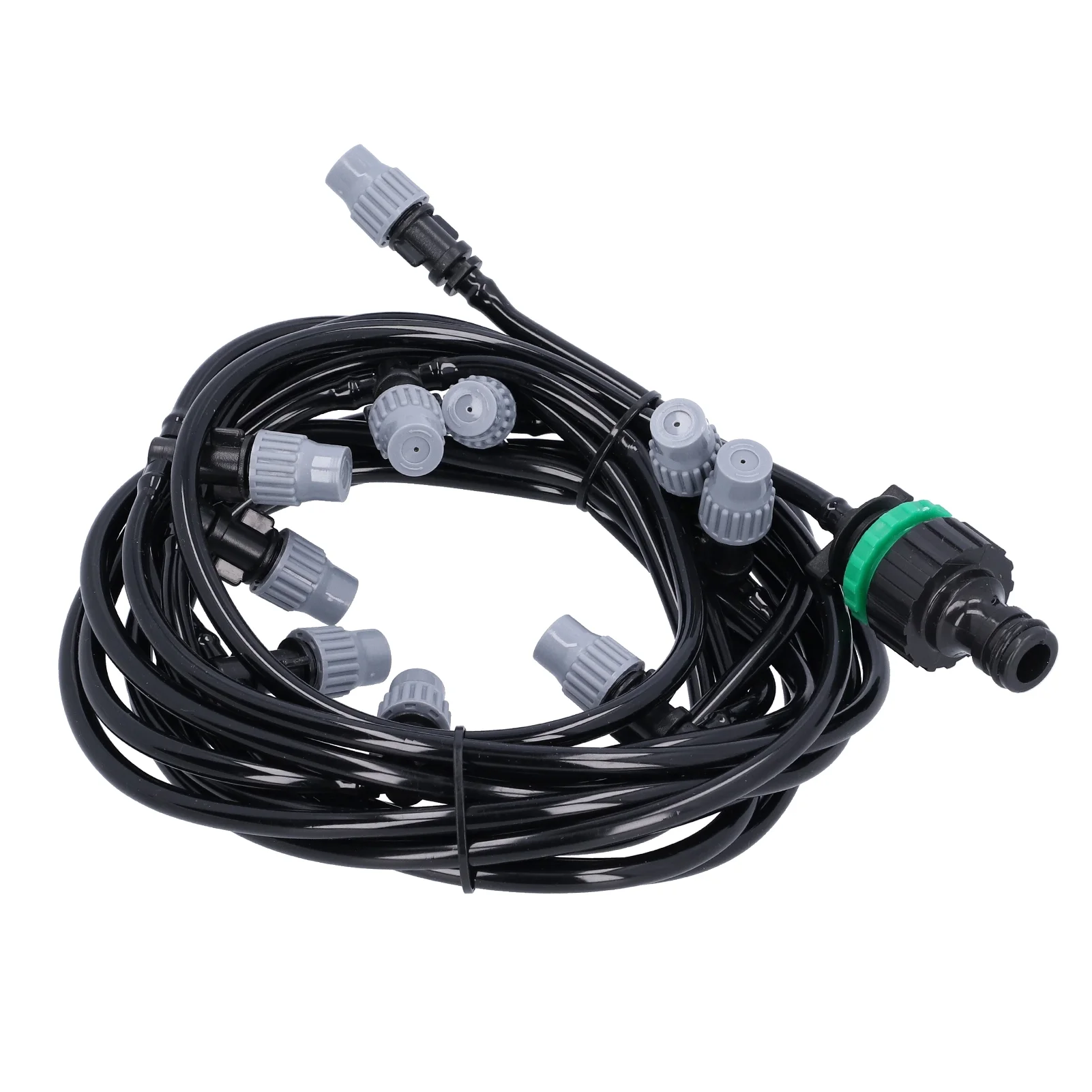 Uadme Irrigation Pipe, 10m / 32.8ft 4/7 Irrigation Hose with 10 Misting Sprayer Nozzles Garden Greenhouse Terrace Watering System