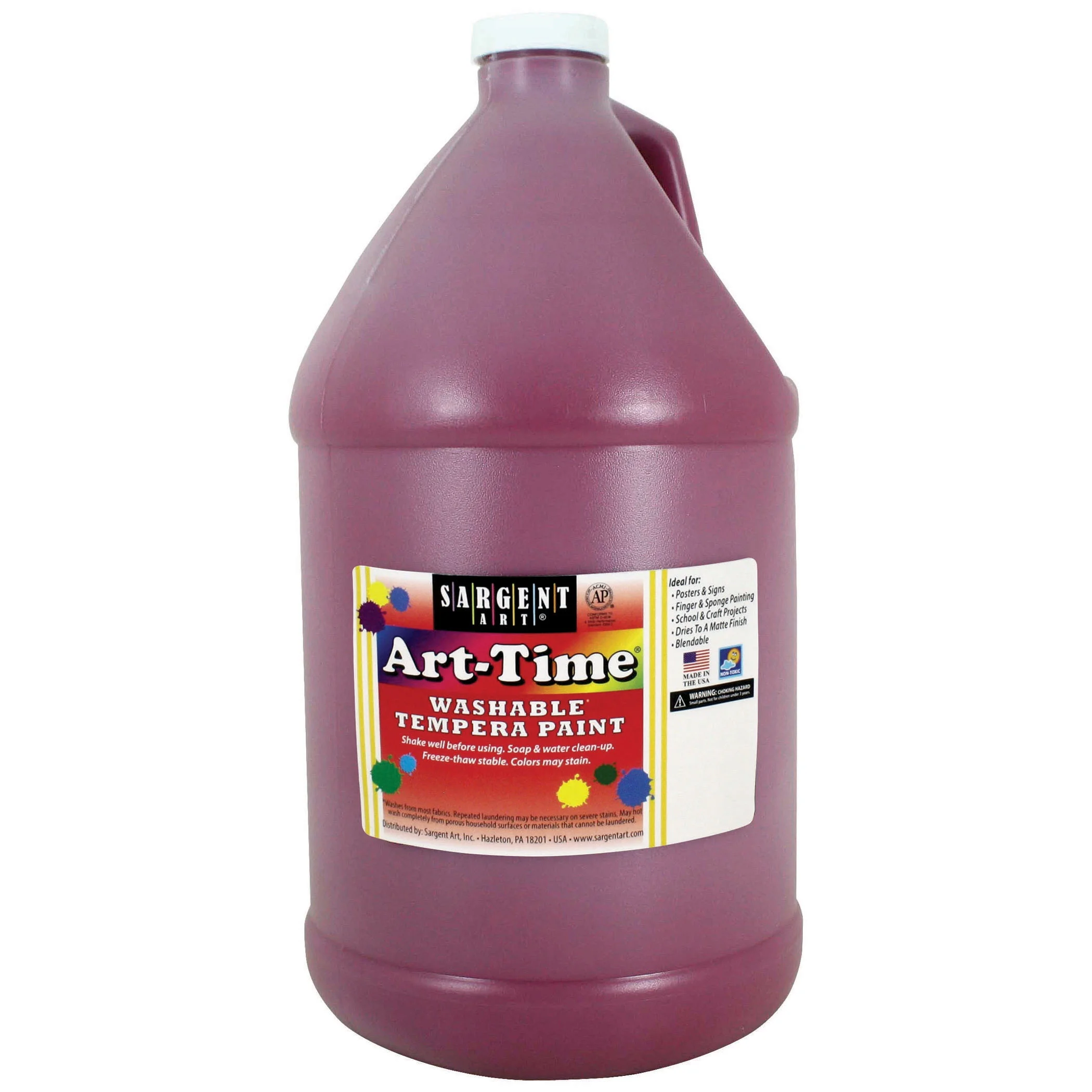 Art-Time® Washable Paint, Magenta, Gallon