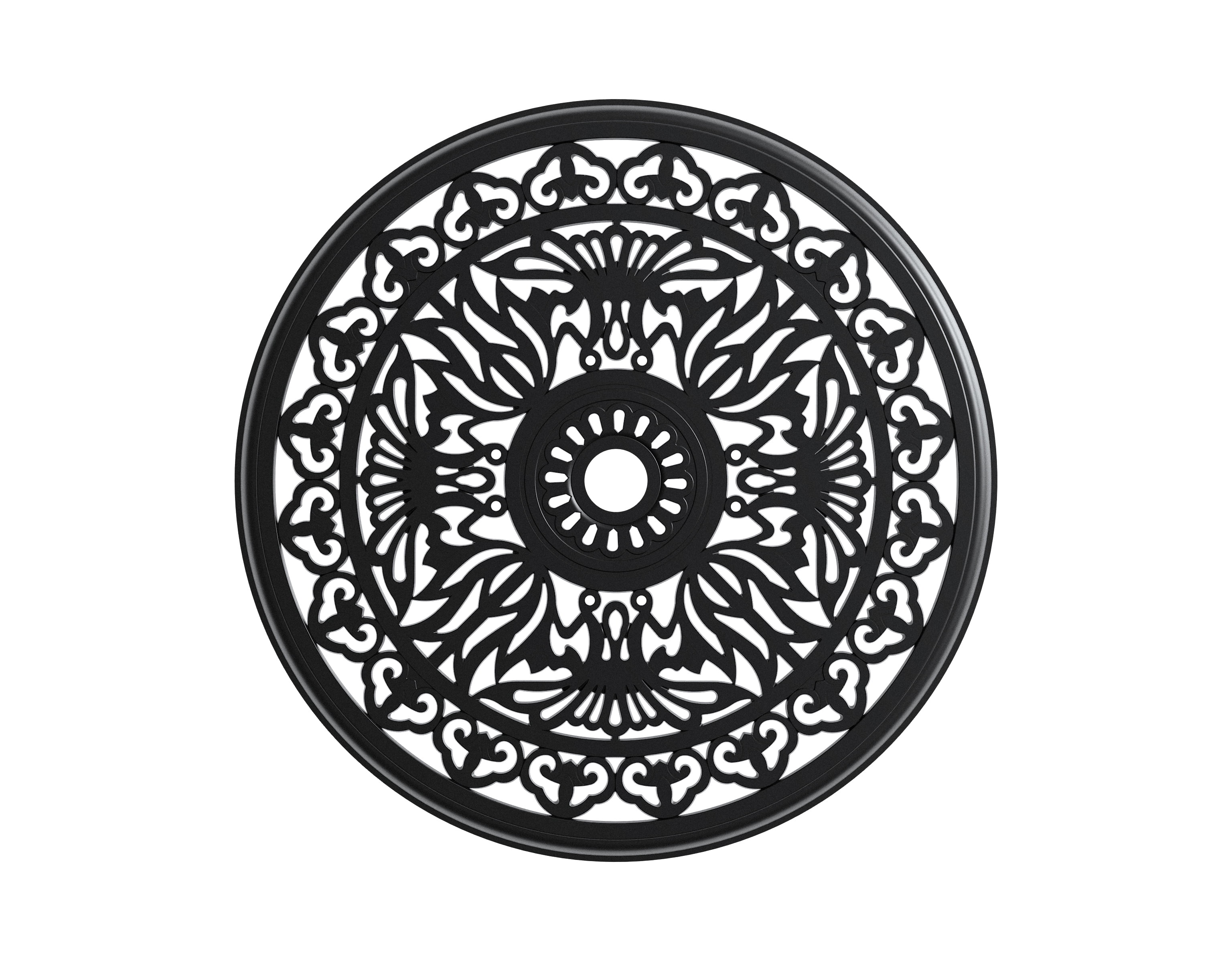 3-Piece Set Of Cast Aluminum Patio Furniture&nbsp; With Black Frame