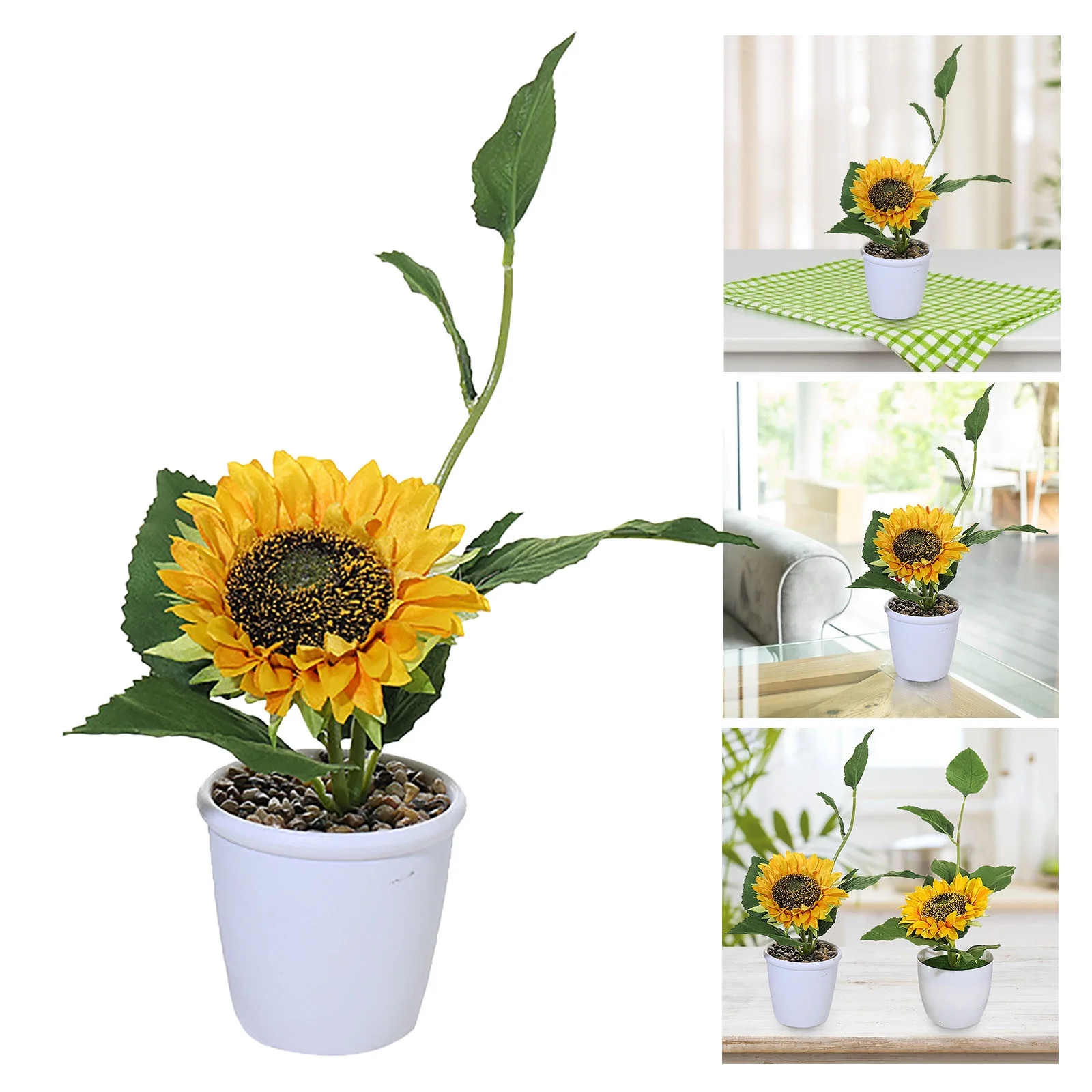 Yeetfub Artificial Flowers for Outdoors Artificial Flowers Fake Outdoor UV Resistant Plants Faux Plastic-Greenery for Wedding Home Faux Flowers Bulk Gift for Mothers Day