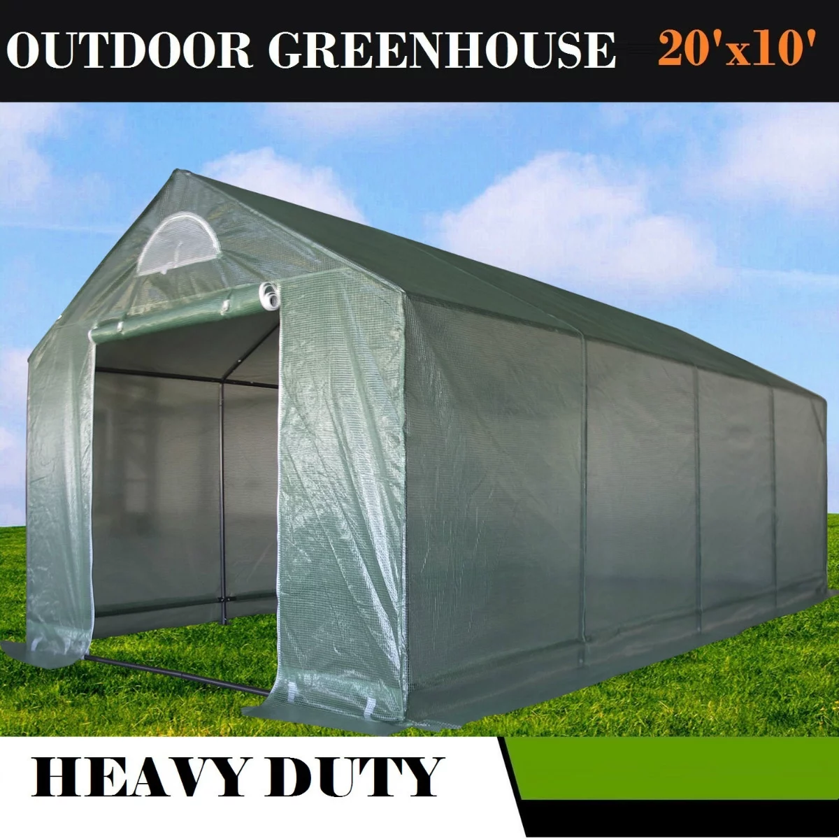 20'x10' Triangle Walk-In Greenhouse Hot House - By DELTA Canopies