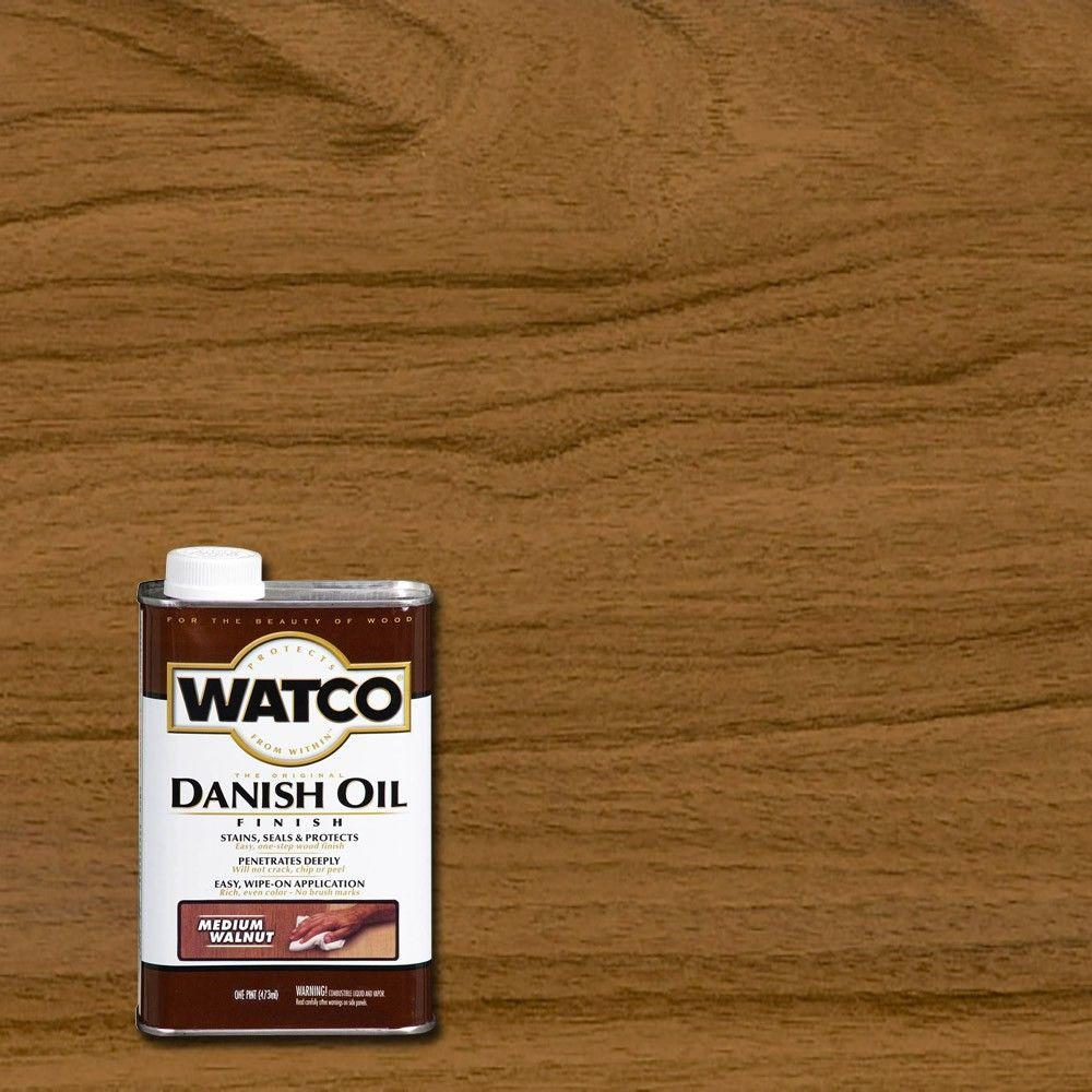 1 Pt. Medium Walnut Danish Oil (4-Pack)