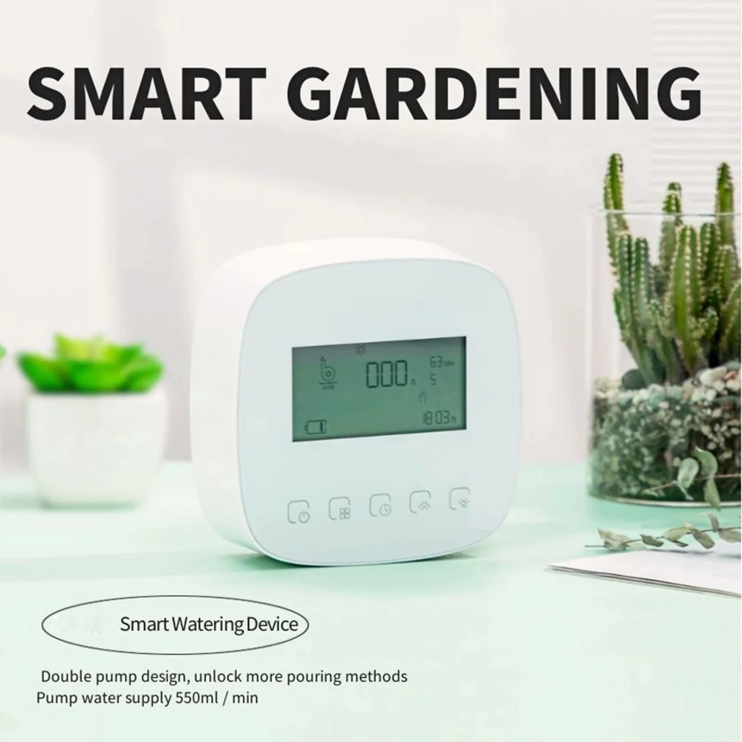 Efficient WiFi-Controlled Intelligent Automatic Solar Drip Irrigation System for Smart Plant Watering with Environmentally-Friendly Features  Voice Activation  and Manual Override Timer.