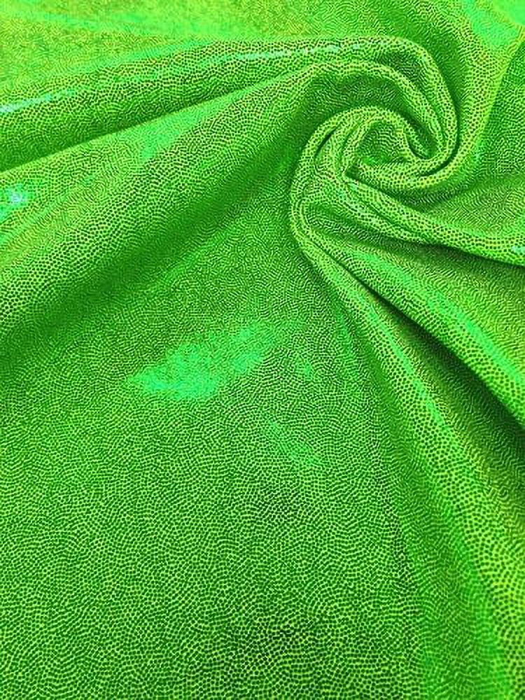 Shiny Finger 4-Way Stretch Heavy Nylon Spandex Fabric (Lime)