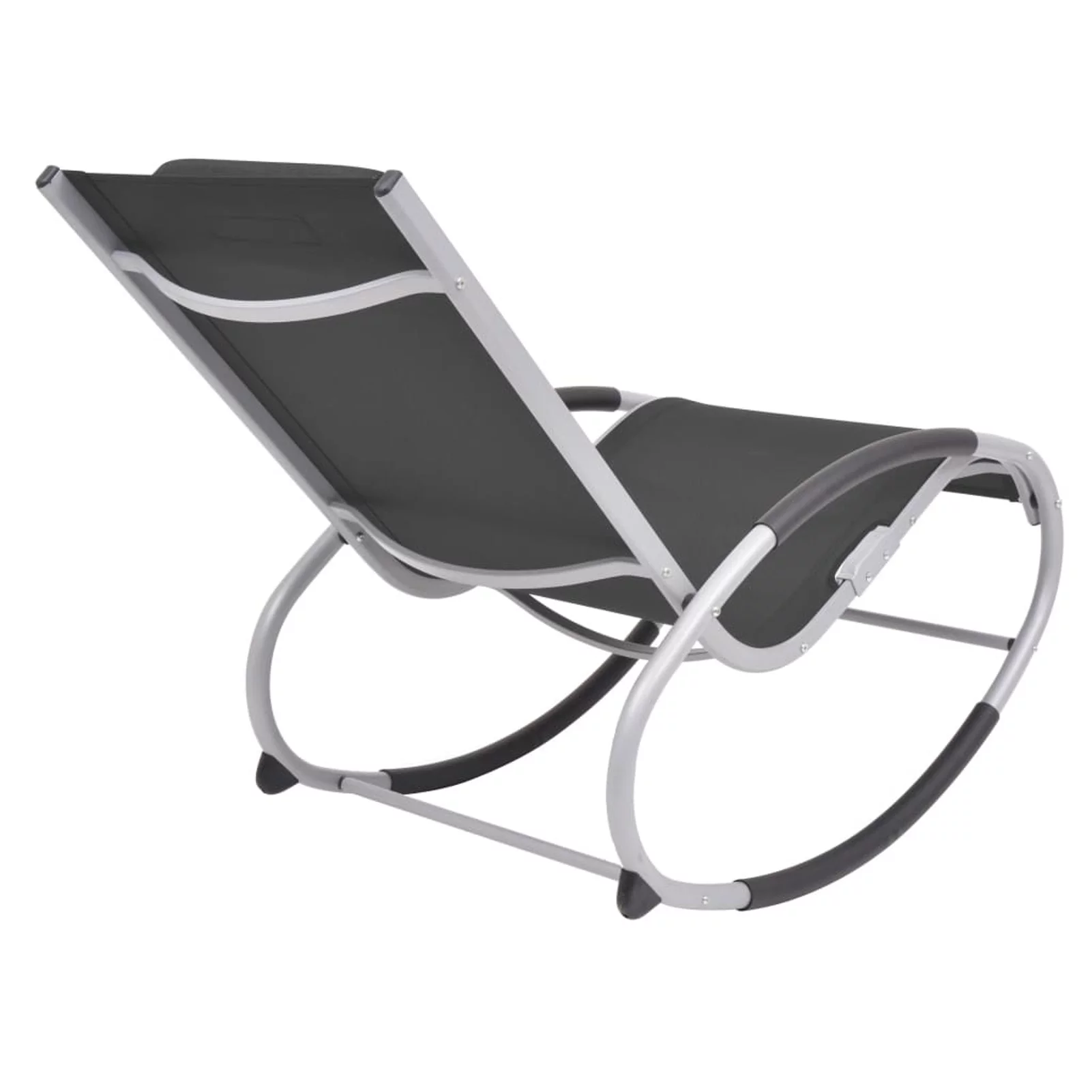 Suzicca  Rocking Chair Black Textilene