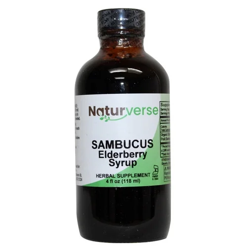 Naturverse Sambucus Elderberry Syrup Alcohol-Free,4 Oz