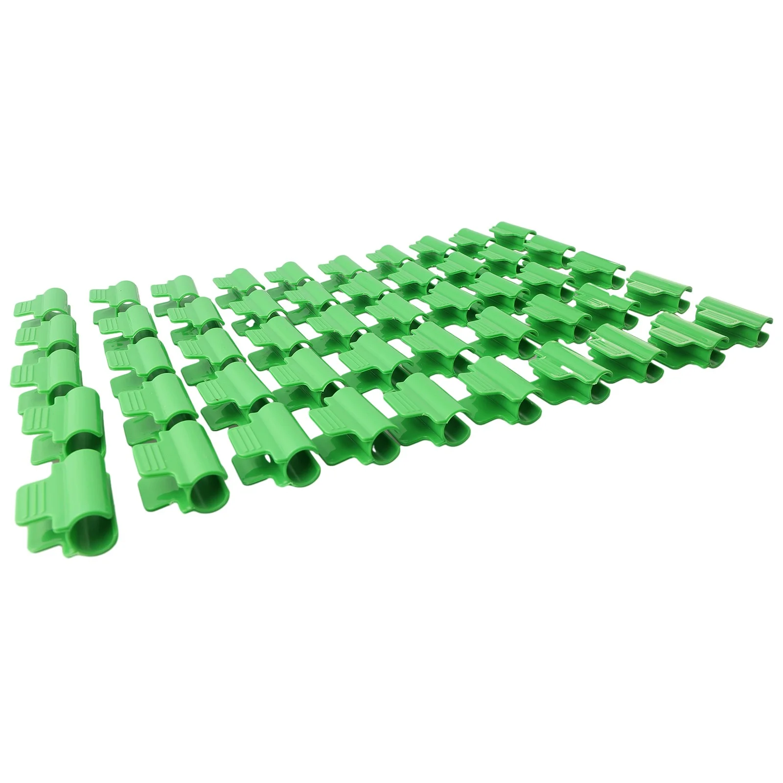 50PCS Greenhouse Clamps Plastic Cover Netting Tunnel Film Hoop Clips Garden