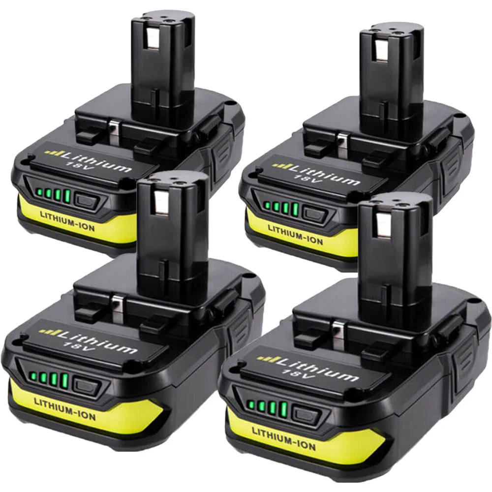 4pack 3.6Ah 18 Volt P102 Lithium-Ion Battery For Ryobi 18V One+ Plus P108 P107 P103