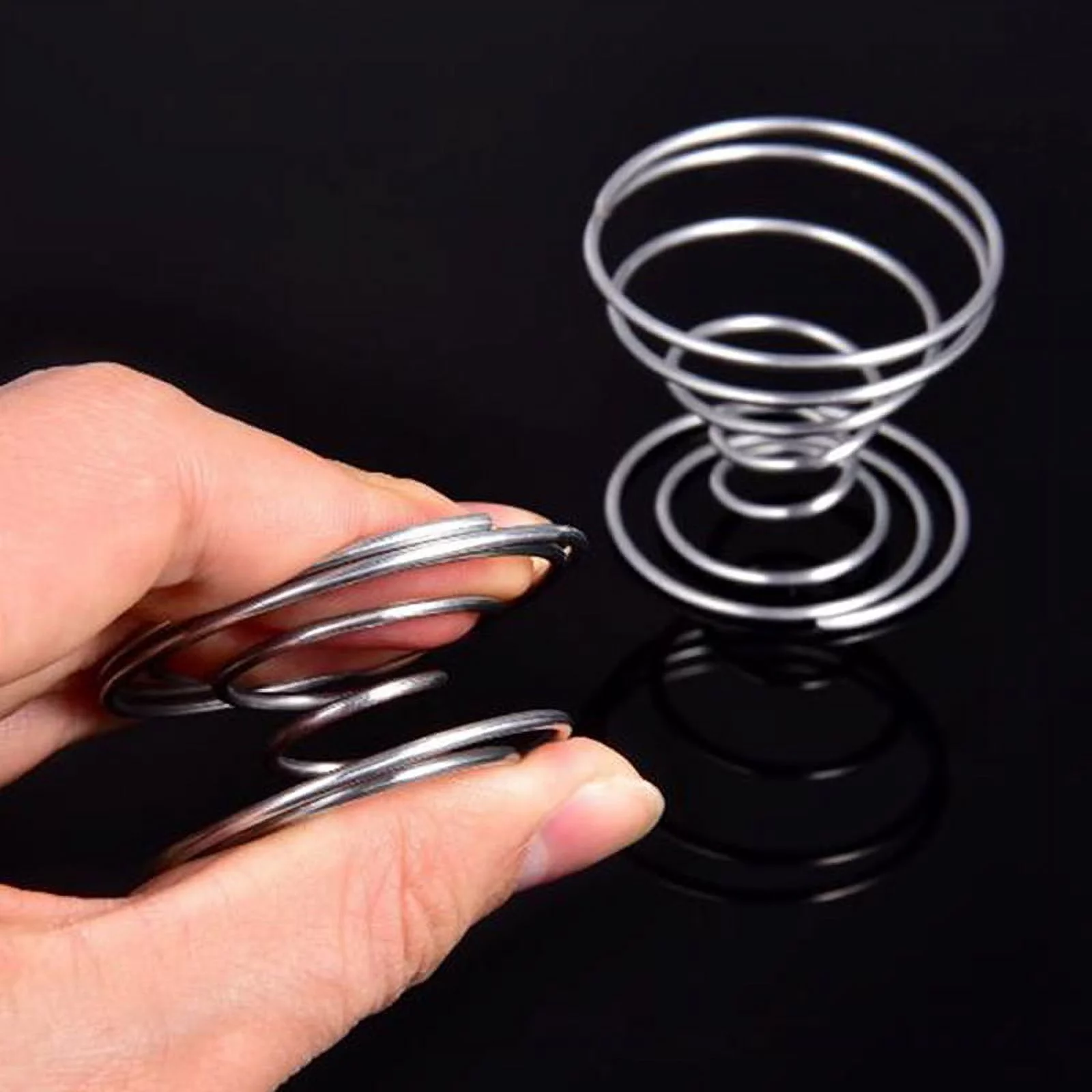 6 Pcs Flower Pot Stainless Steel Air Plant Stand Container Tillandsia Holder