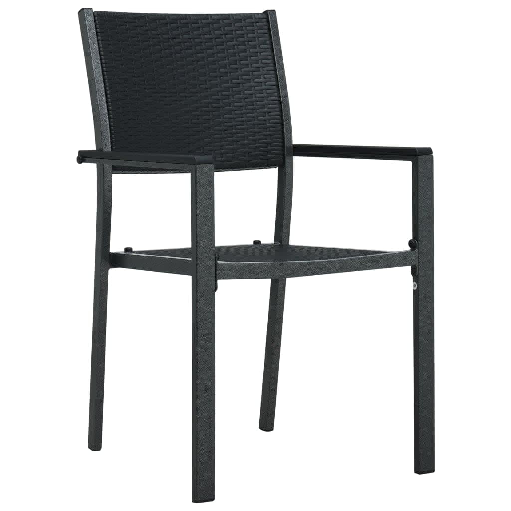 Uteam Patio Dining Set Black 3 Piece